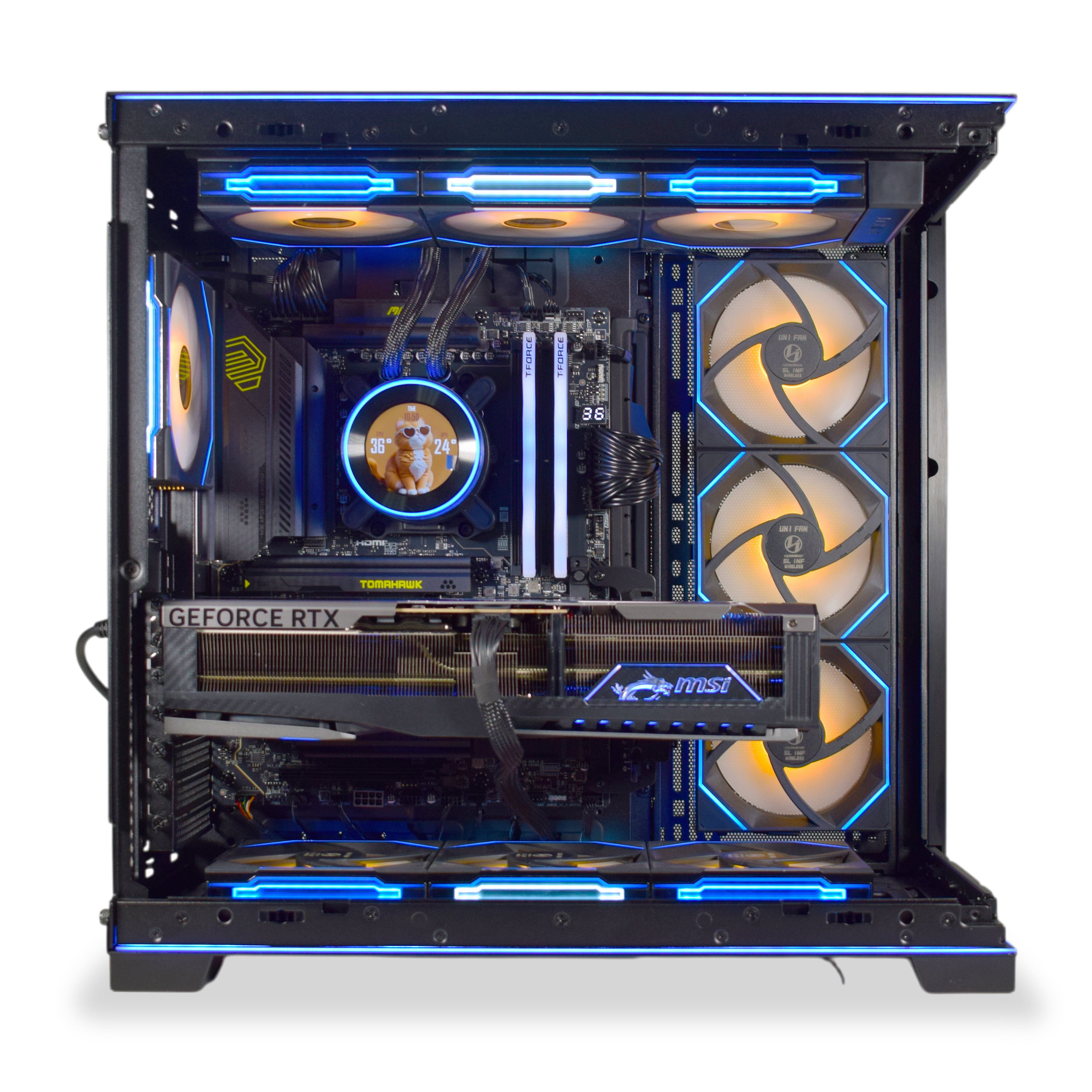 King Mod Systems - Computador King Mod Gamer-PC Ryzen 7 9800X3D 64GB DDR5 2TB RTX 5090 WiFi W11 V2