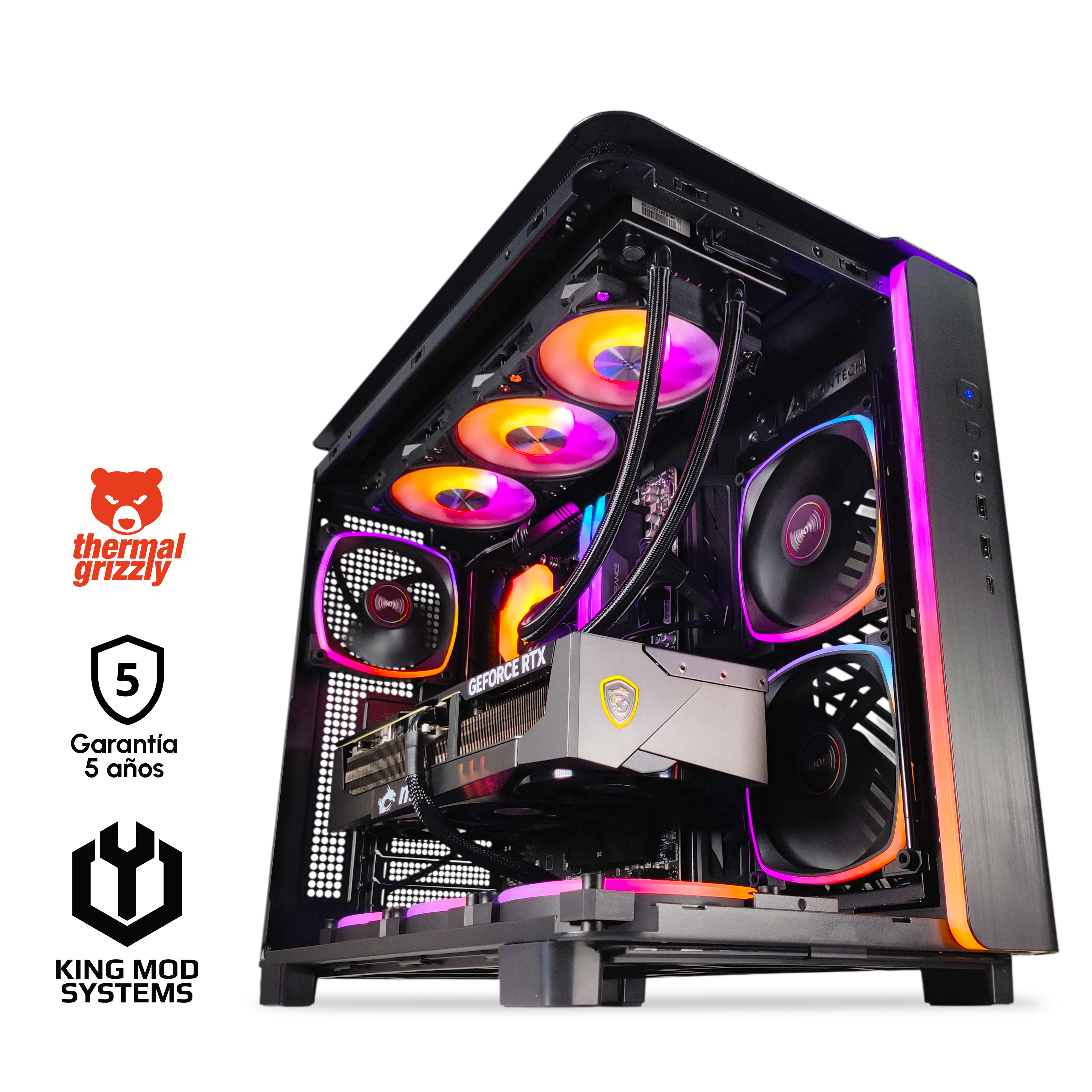 Picture of Picture of Computador King Mod Gamer-PC Ryzen 7 9800X3D 64GB DDR5 2TB RTX 5090 WiFi W11 V3