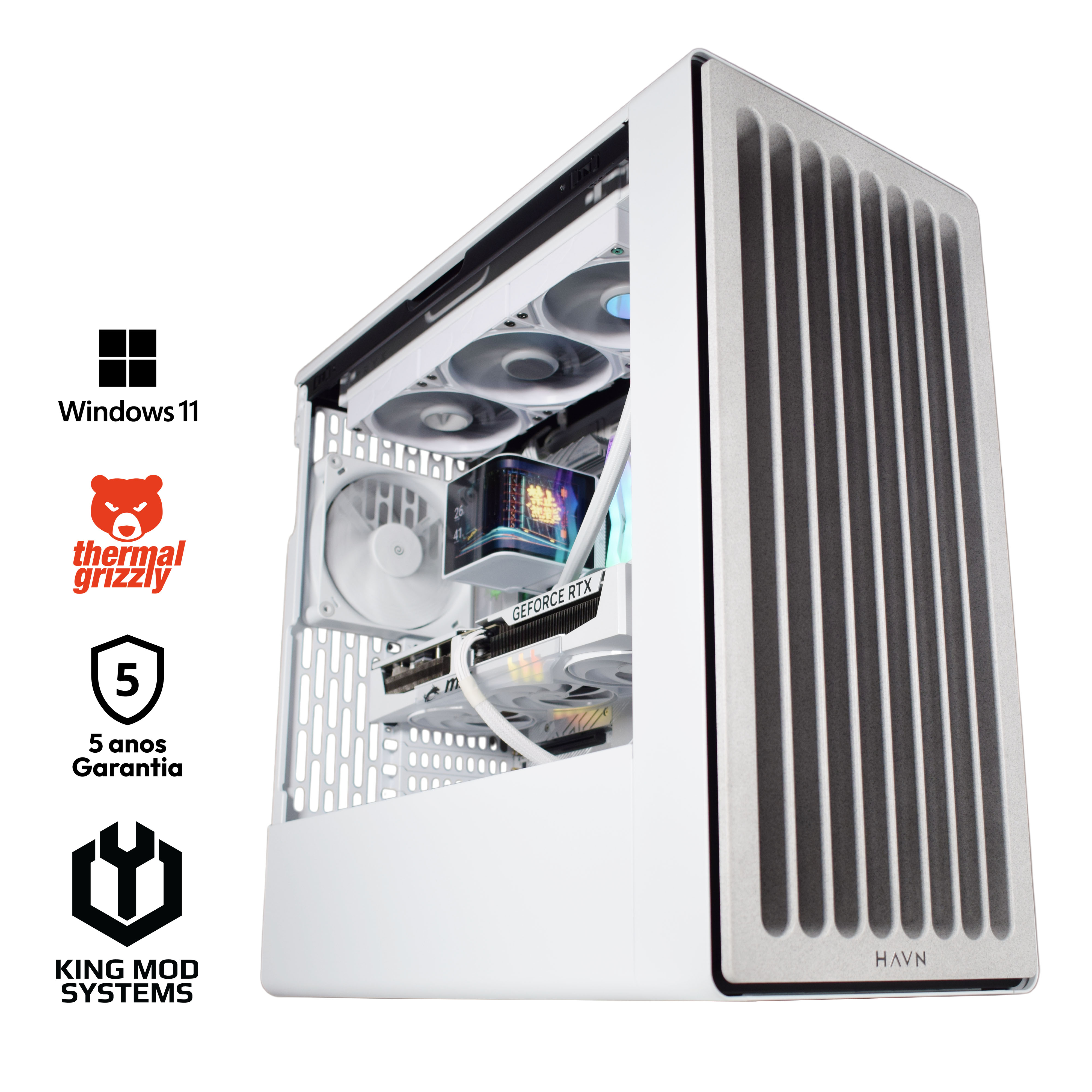 Picture of Picture of Computador King Mod Gamer-PC HAVN Ryzen 7 9800X3D 32GB DDR5 2TB RTX 5080 WiFi W11