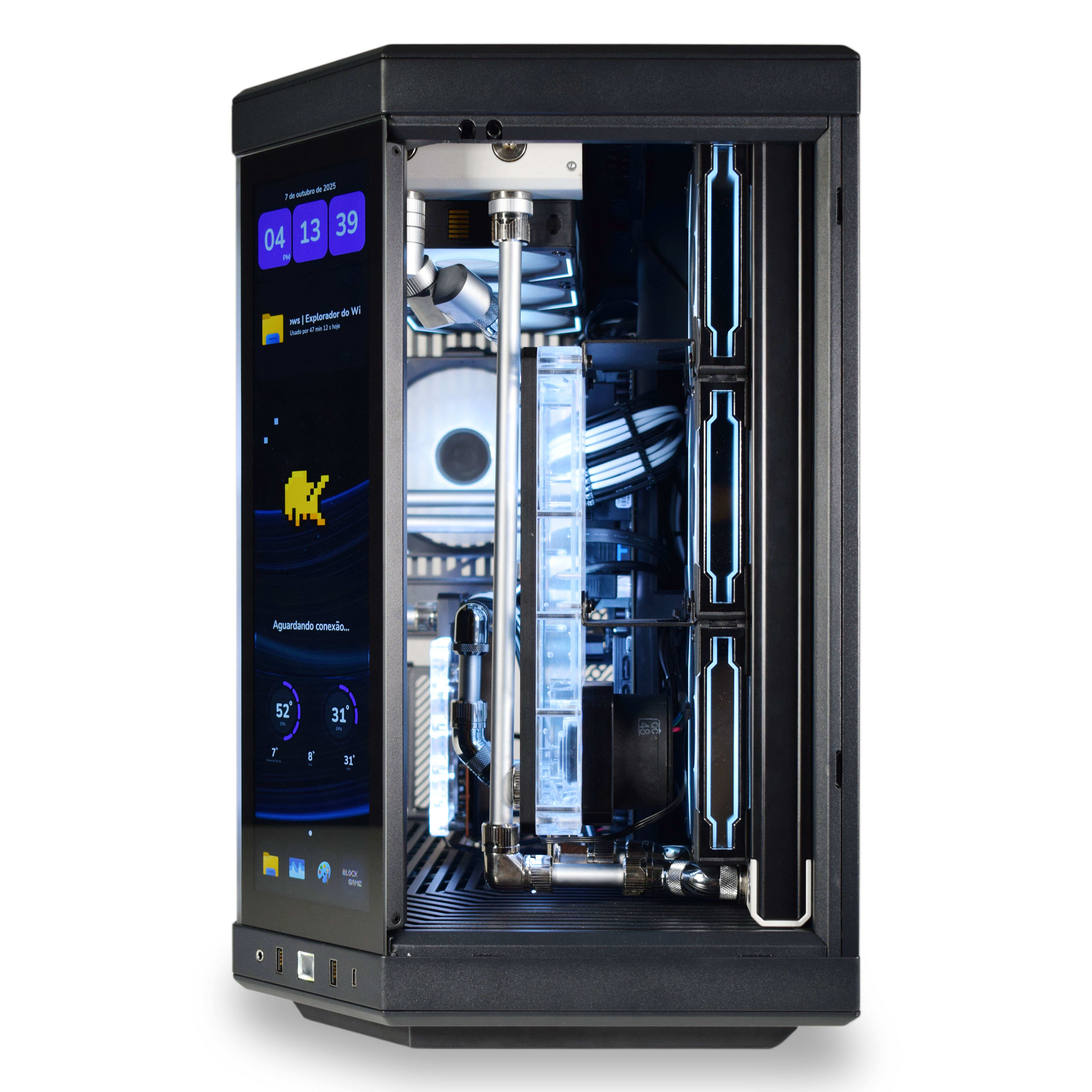King Mod Systems - Computador King Mod Liquid-PC Ryzen 7 9800X3D 32GB DDR5 2TB RX 9070 XT WiFi W11