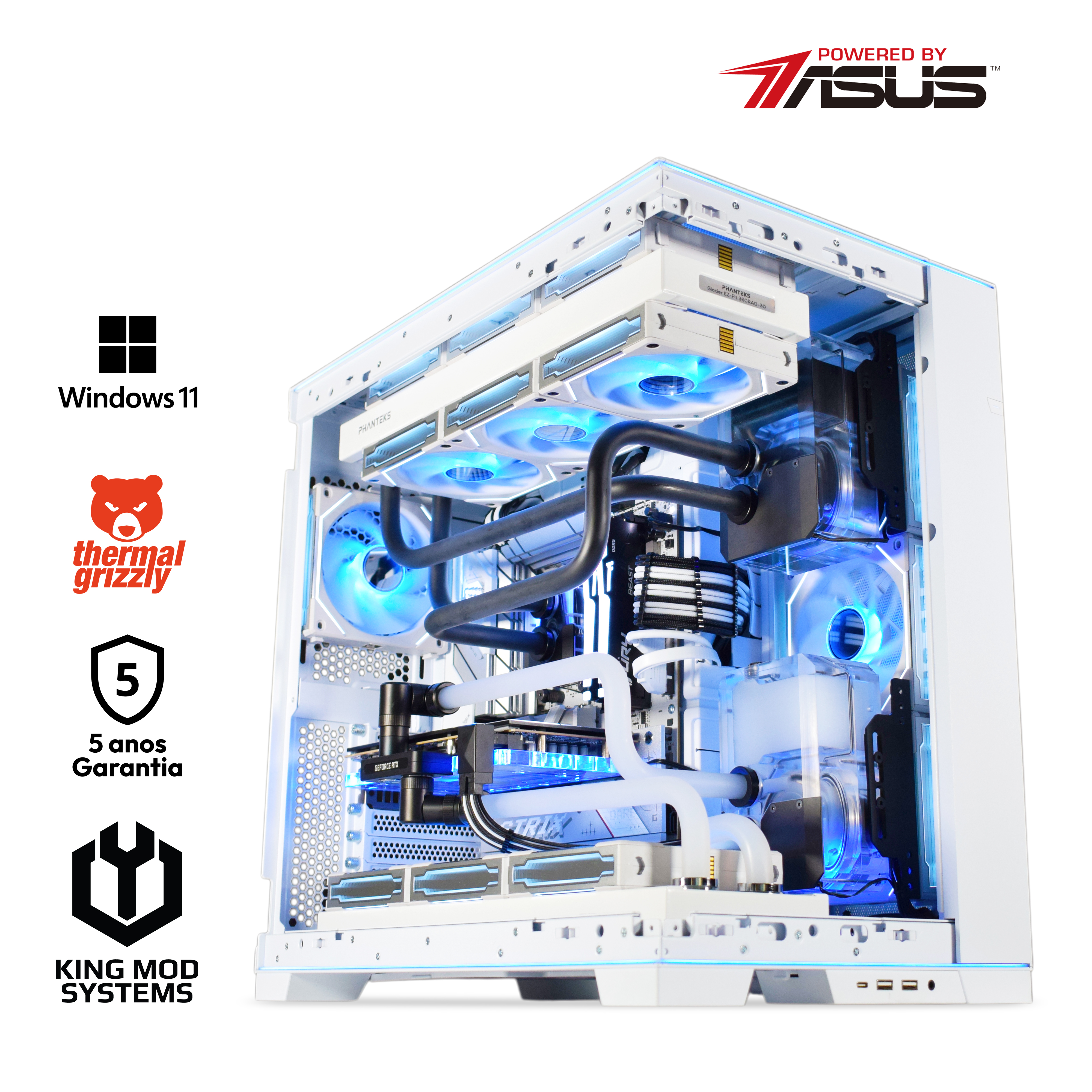 Picture of Picture of Computador King Mod Liquid-PC Ryzen 7 9800X3D 32GB DDR5 2TB RTX 5080 WiFi W11