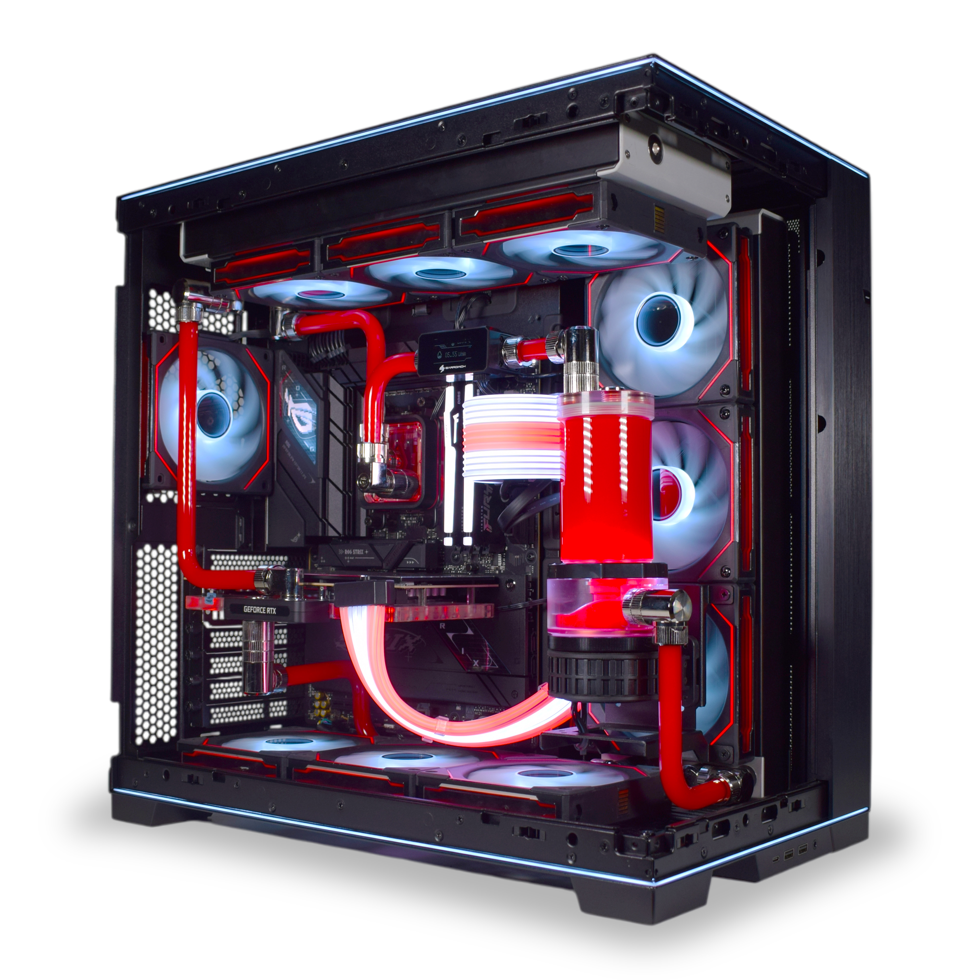 King Mod Systems - Computador King Mod Liquid-PC Ryzen 7 9800X3D 64GB DDR5 2TB RTX 5080 WiFi W11 V2