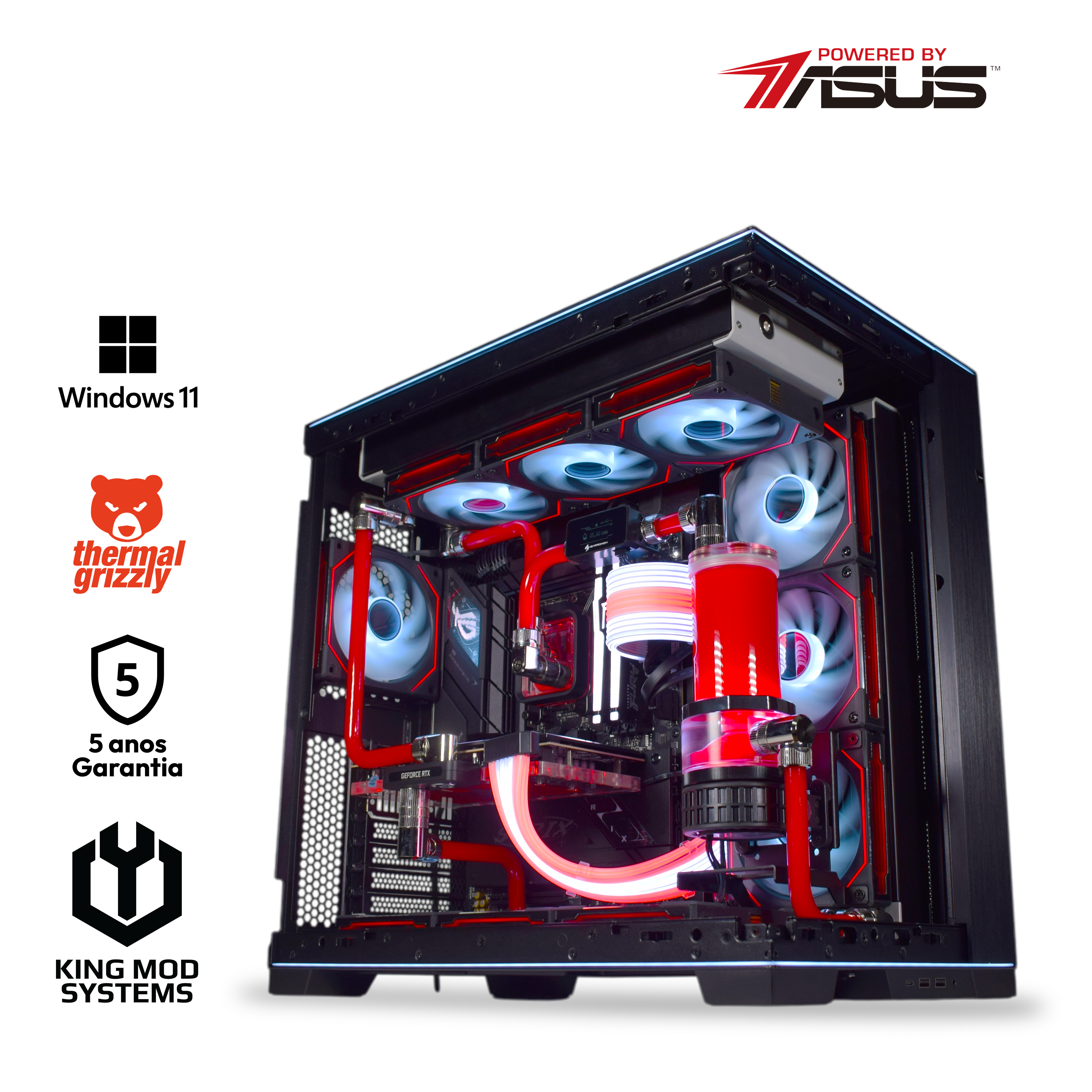 Picture of Picture of Computador King Mod Liquid-PC Ryzen 7 9800X3D 64GB DDR5 2TB RTX 5080 WiFi W11 V2