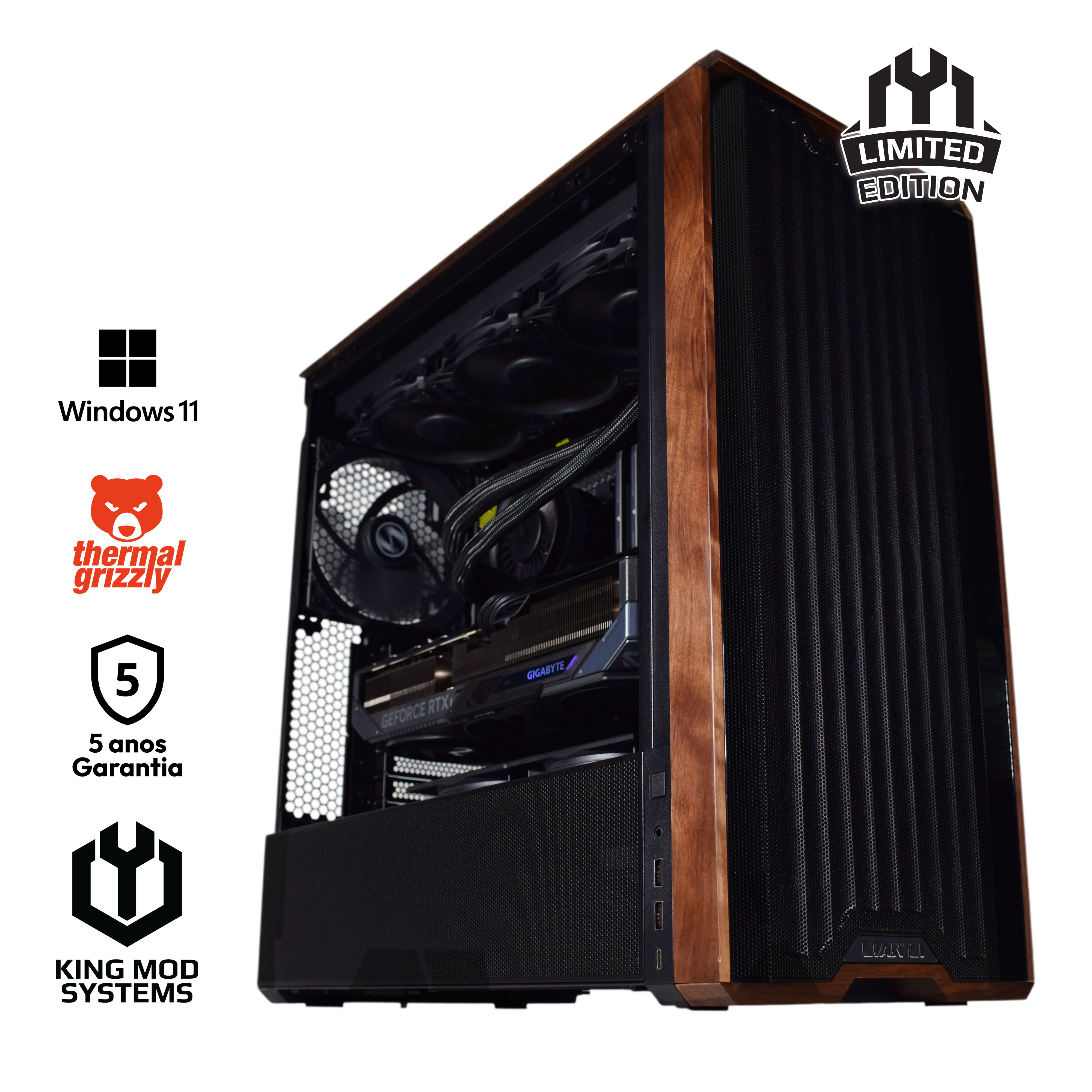 King Mod Systems - Computador King Mod Limited-PC Ryzen 7 9800X3D 32GB DDR5 2TB RTX 5070 Ti WiFi W11