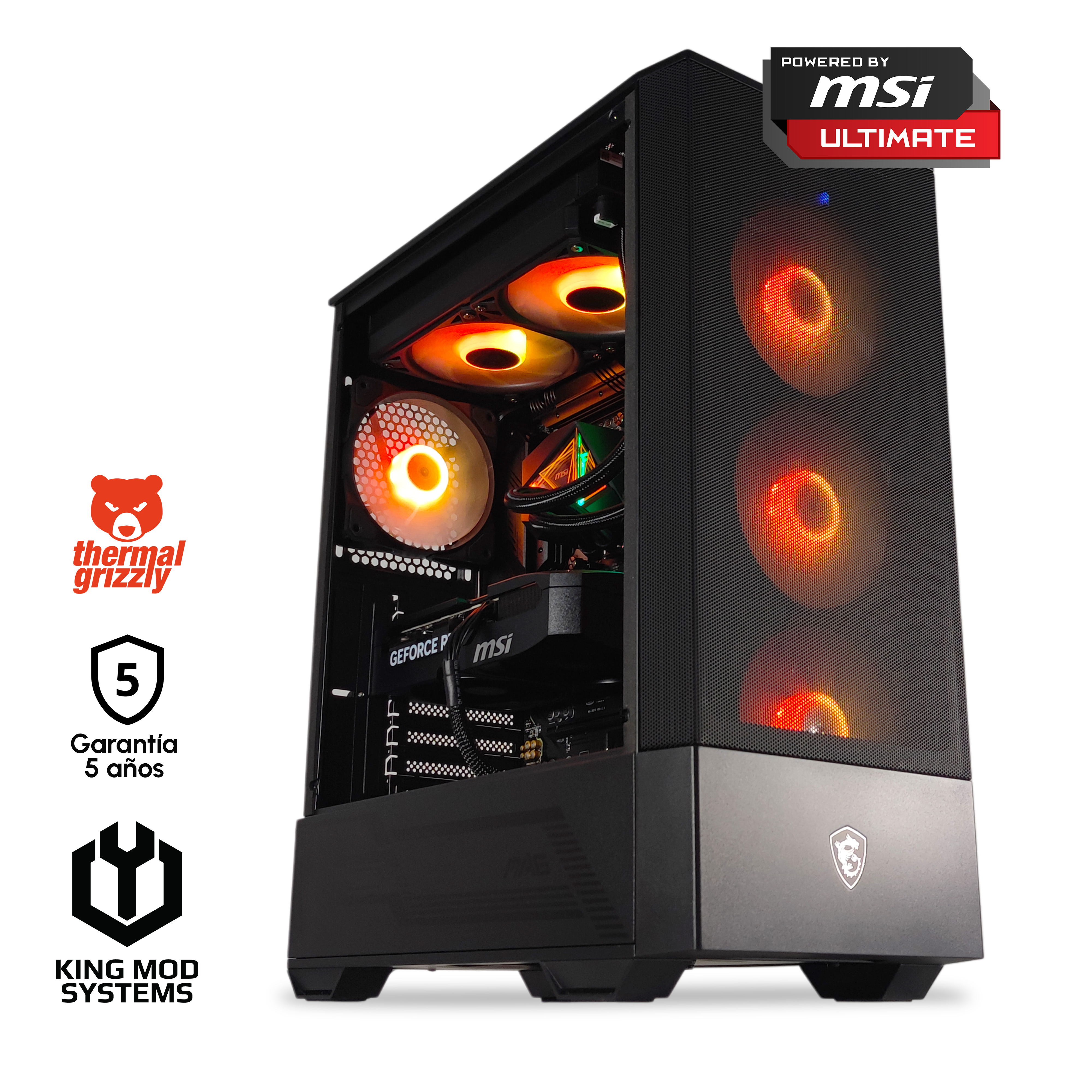 Picture of Picture of Computador King Mod Gamer-PC Powered by MSI Ryzen 7 9800X3D 32GB DDR5 1TB RTX 5070 WiFi W11