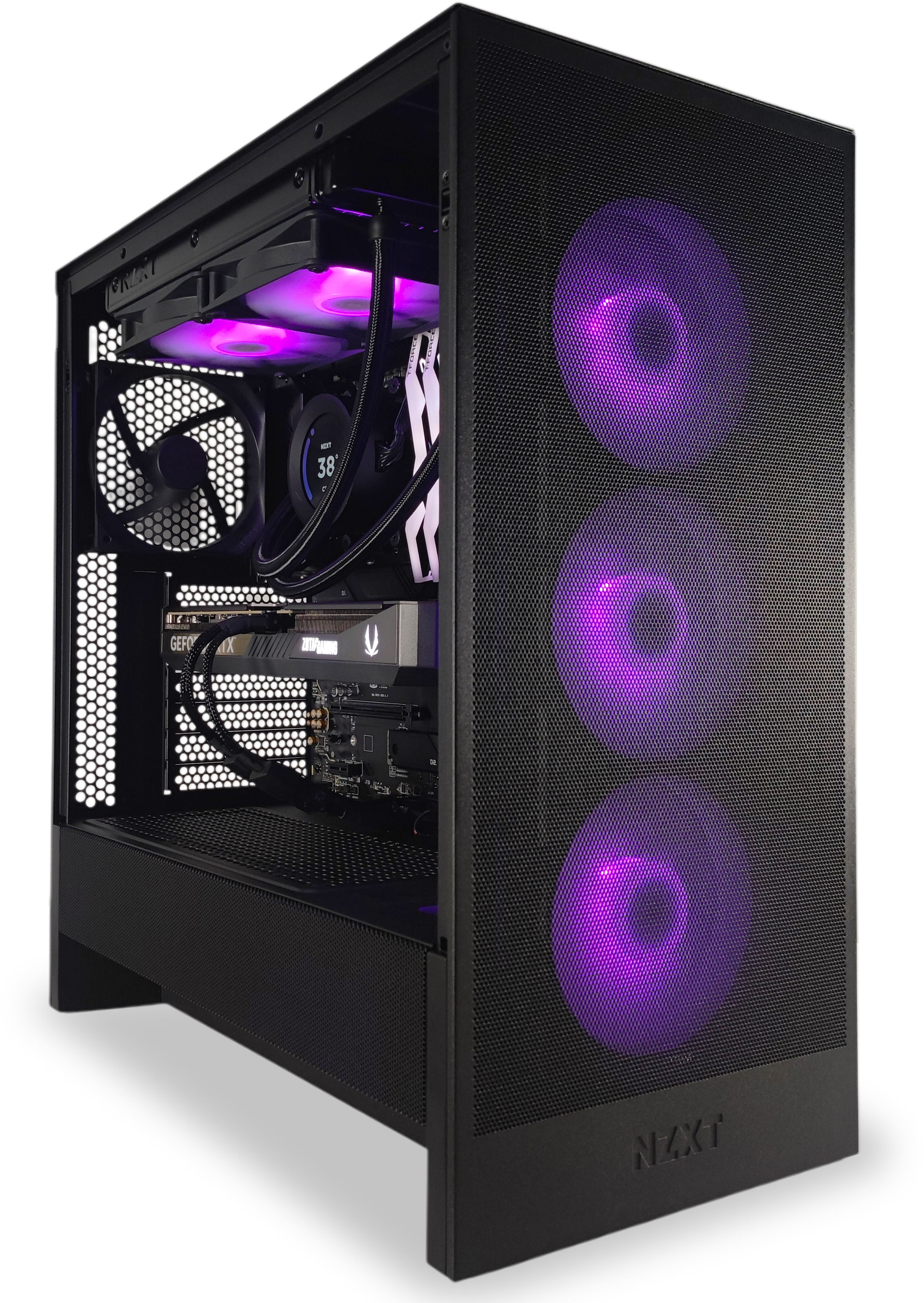 King Mod Systems - Computador King Mod Gamer-PC NZXT Ryzen 5 9600X 32GB DDR5 1TB RTX 5070 WiFi W11