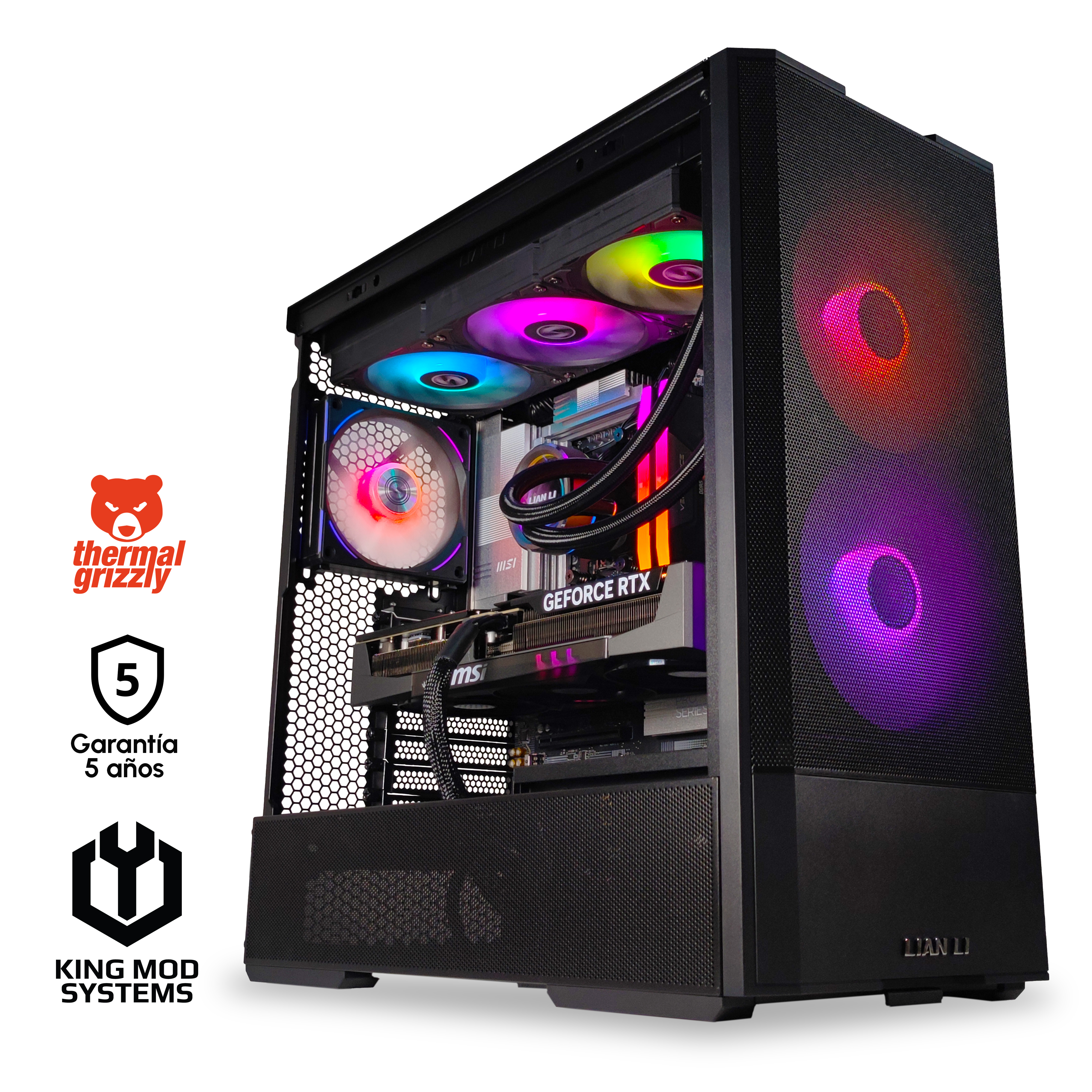 Picture of Picture of Computador King Mod Gamer-PC Ryzen 7 9800X3D 32GB DDR5 2TB RTX 5080 WiFi W11