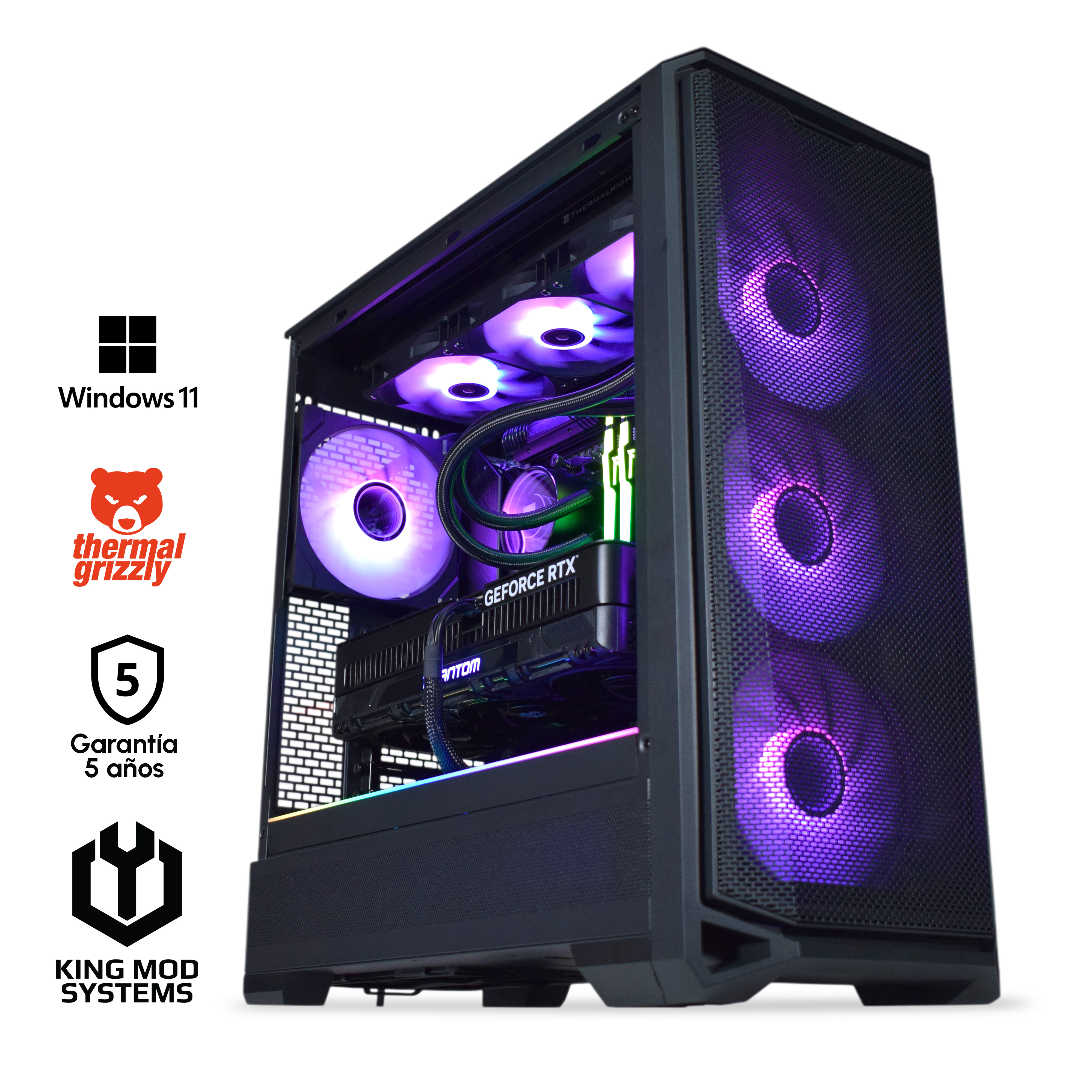 Picture of Picture of Computador King Mod Gamer-PC Ryzen 7 7800X3D 32GB DDR5 2TB RTX 5090 WiFi W11