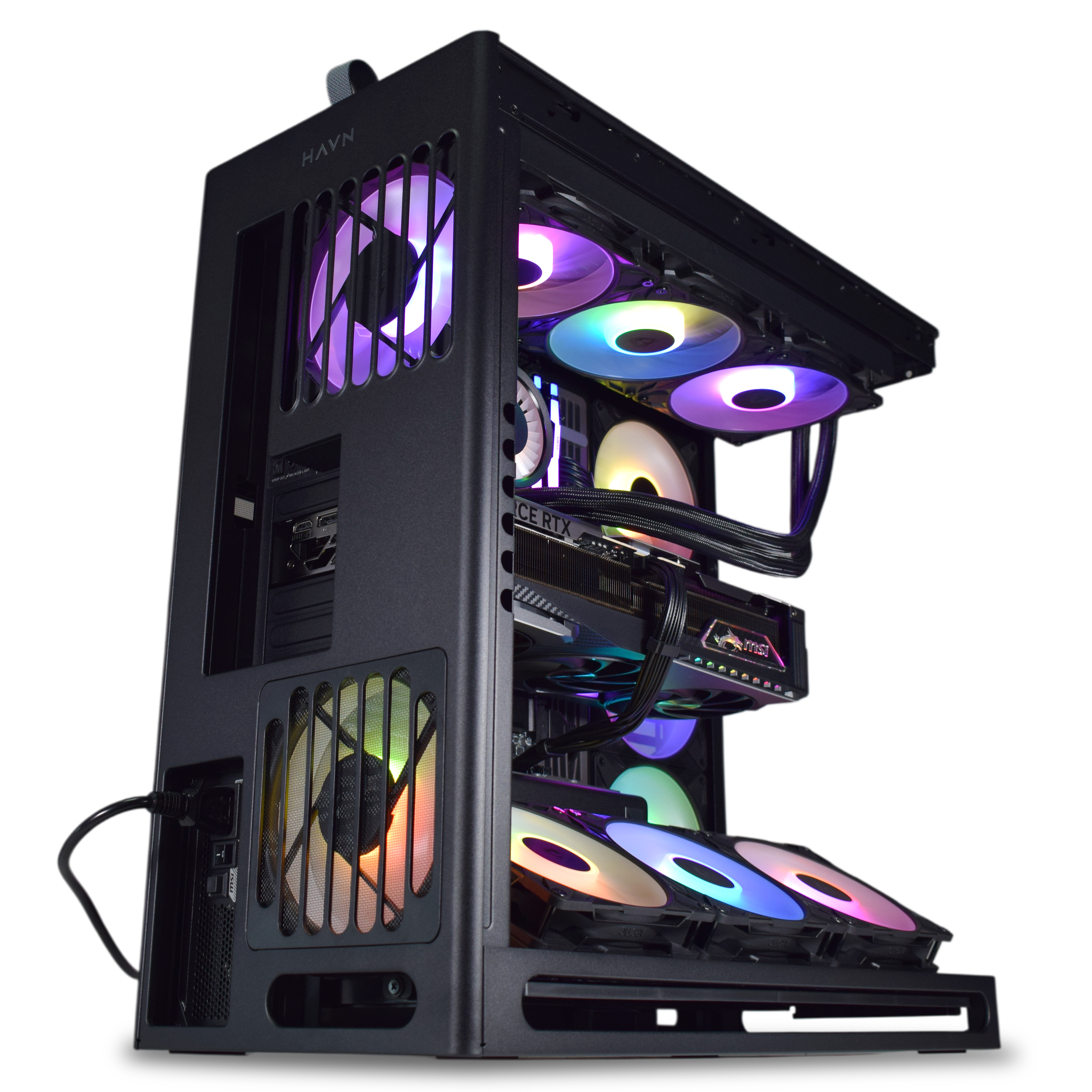 King Mod Systems - Computador King Mod Gamer-PC HAVN Ryzen 7 9850X3D 64GB DDR5 2TB RTX 5090 WiFi W11