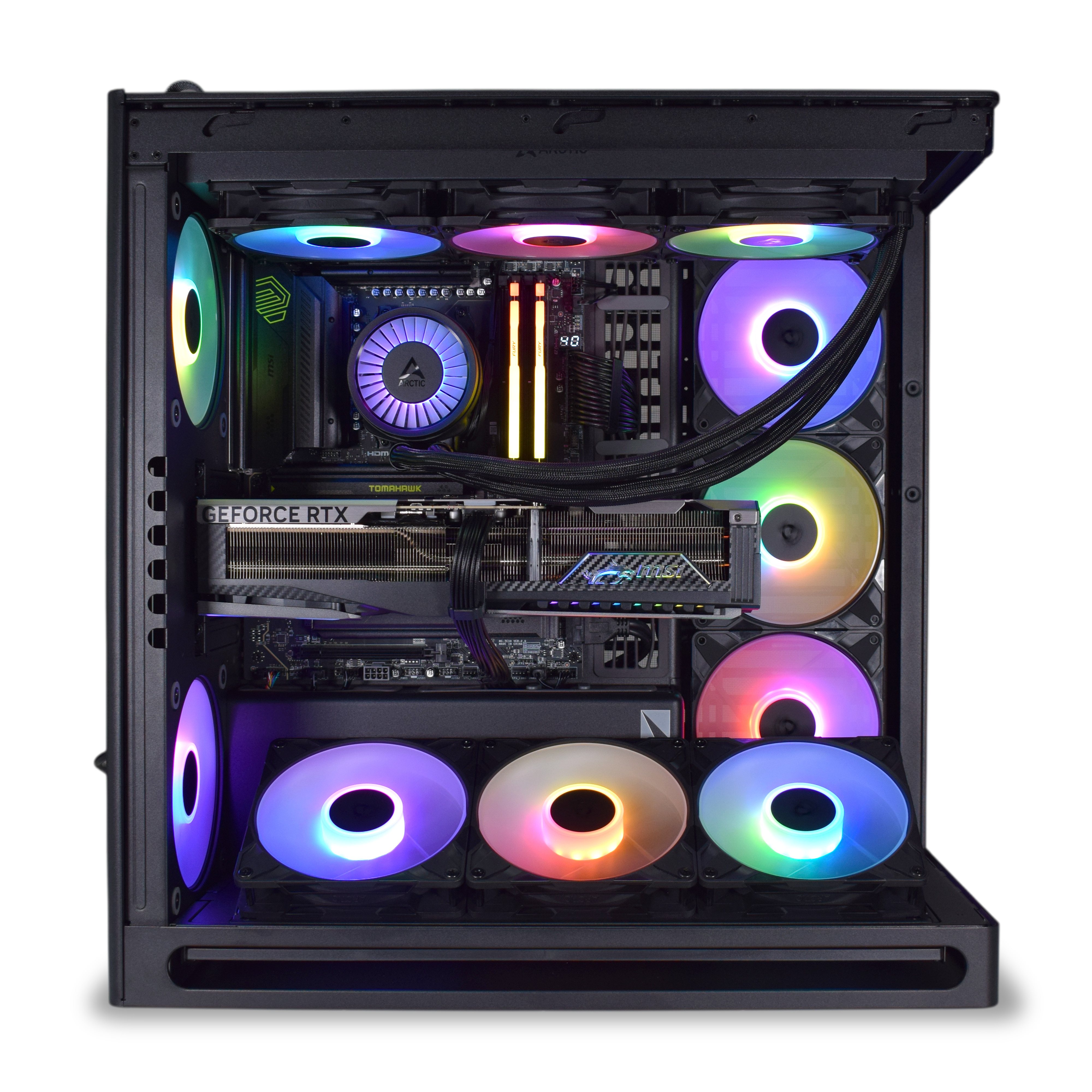 King Mod Systems - Computador King Mod Gamer-PC HAVN Ryzen 7 9850X3D 64GB DDR5 2TB RTX 5090 WiFi W11