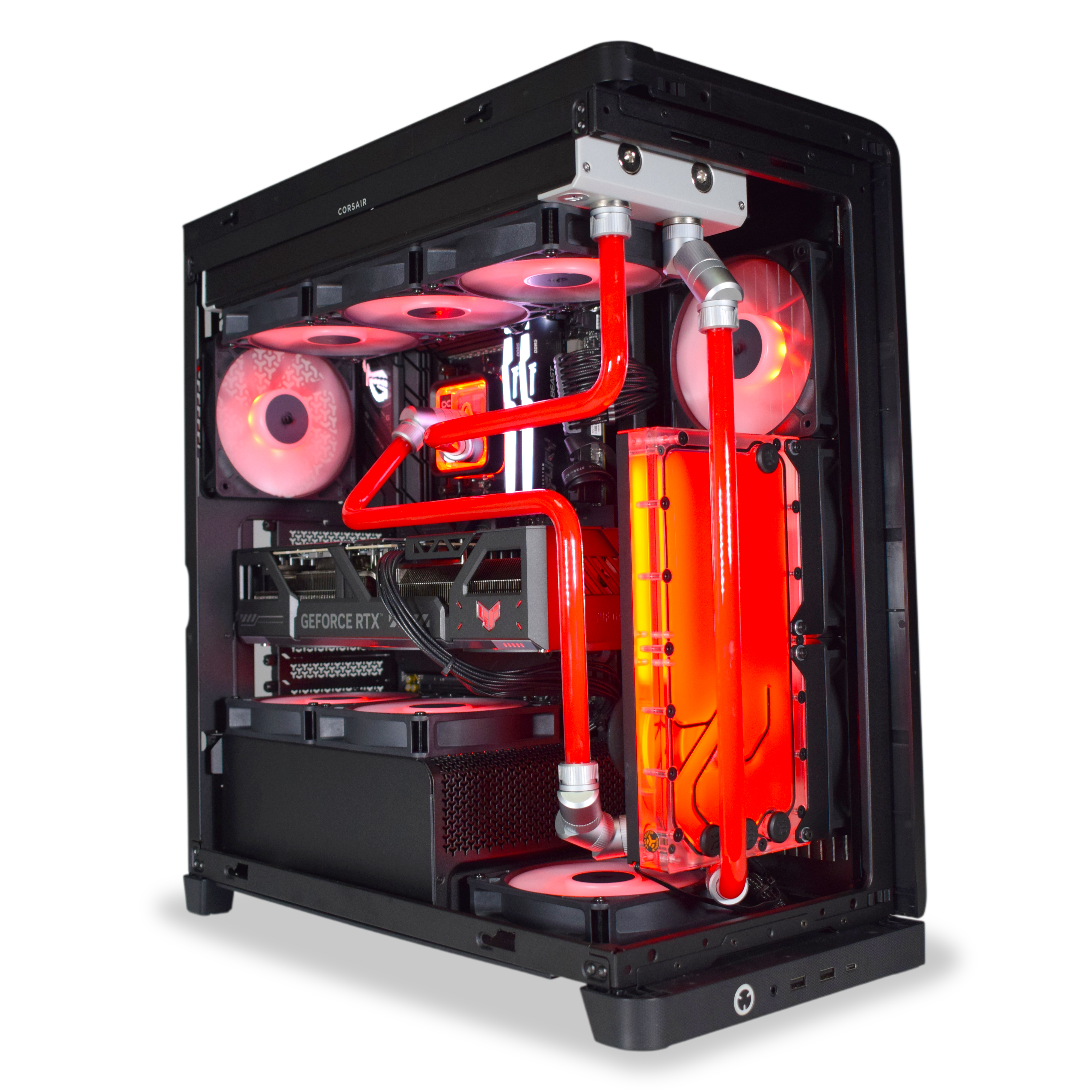 King Mod Systems - Computador King Mod Liquid-PC Ryzen 7 9800X3D 64GB DDR5 2TB RTX 5090 WiFi W11