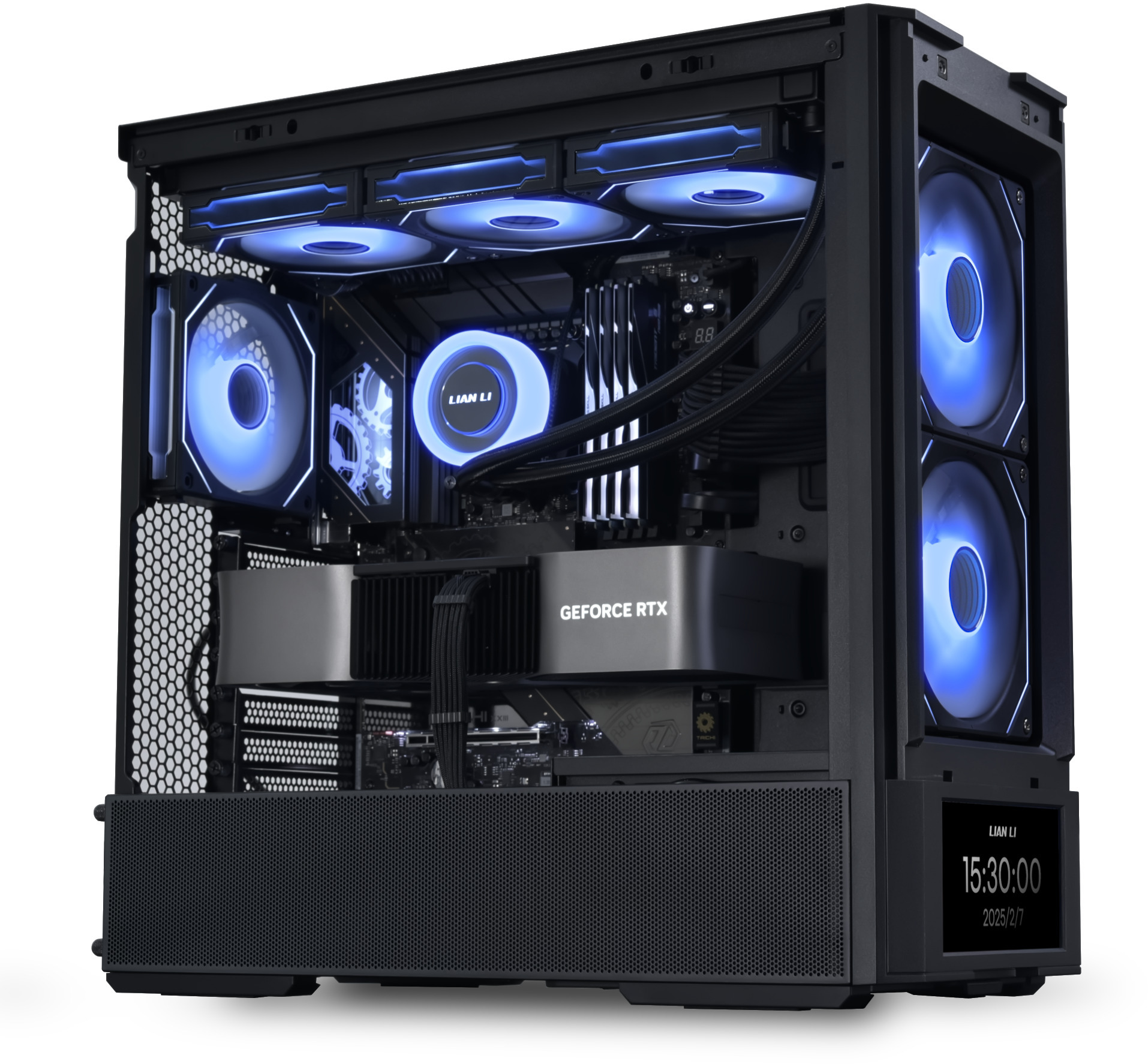Lian Li - Caixa ATX Lian Li Lancool 207 Digital Preta Vidro Temperado
