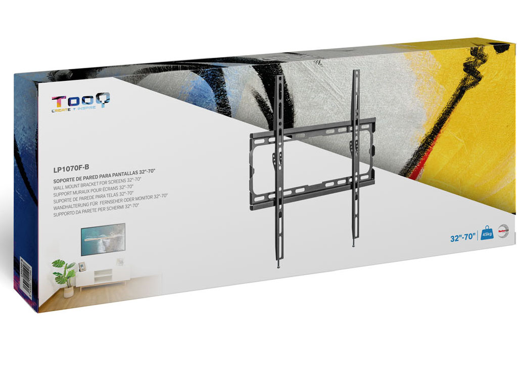 Picture of Picture of Suporte de Parede Tooq 32" a 70" Max. 45Kg Preto
