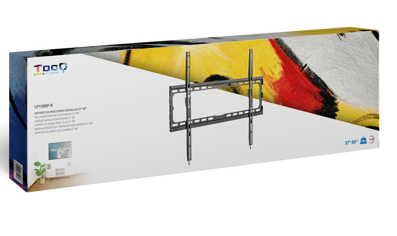 Picture of Picture of Suporte de Parede Tooq 37" a 80" Max. 45Kg Preto