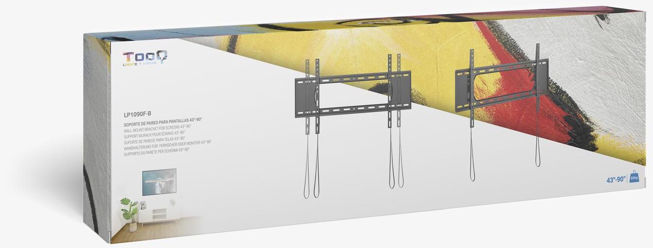 Tooq - Suporte de Parede Tooq 43" a 90" Max. 80Kg Preto