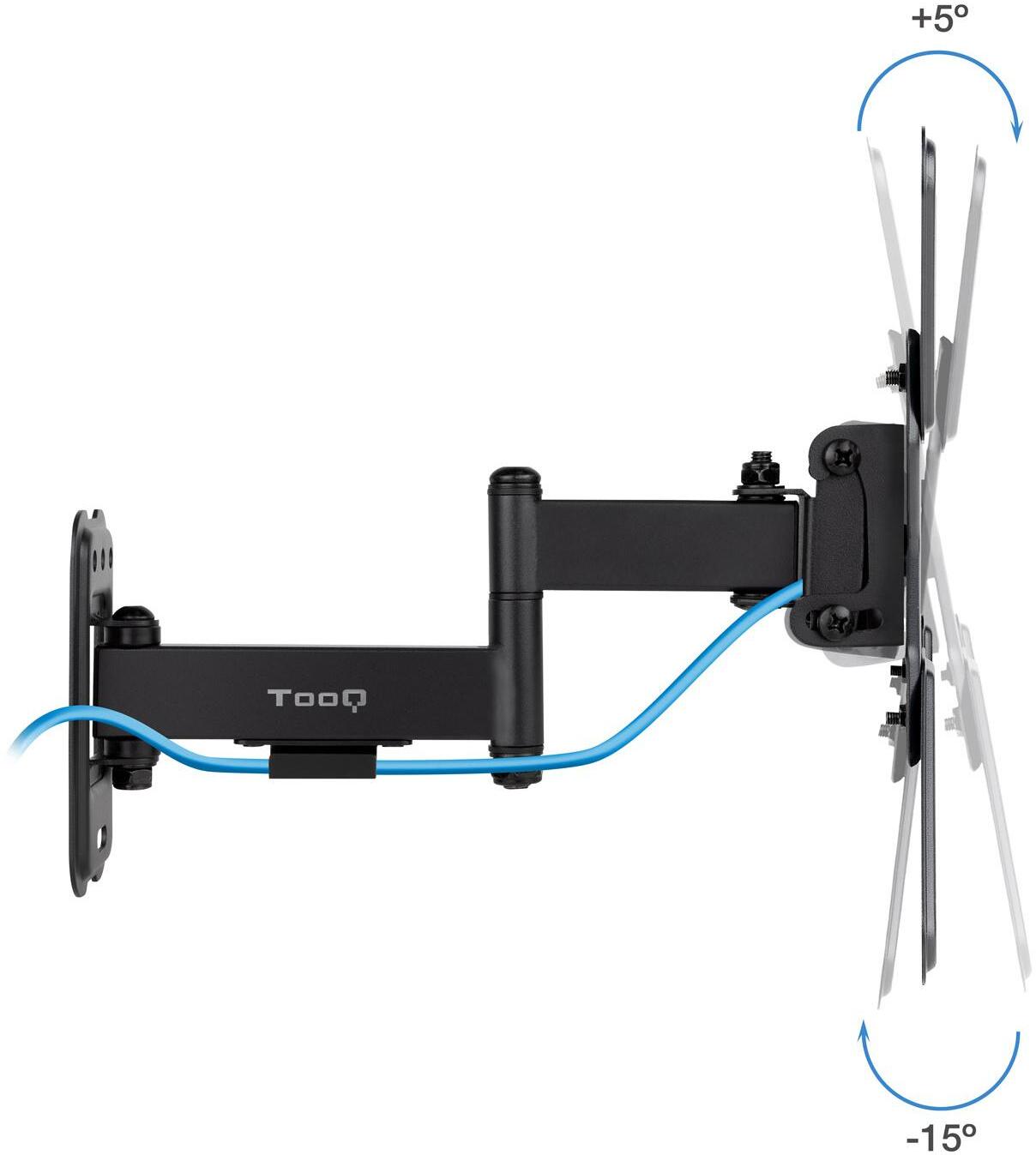 Tooq - Suporte de Parede Tooq Tilt e Giratório 13" a 43" 66-274 mm Max. 20kg Preto