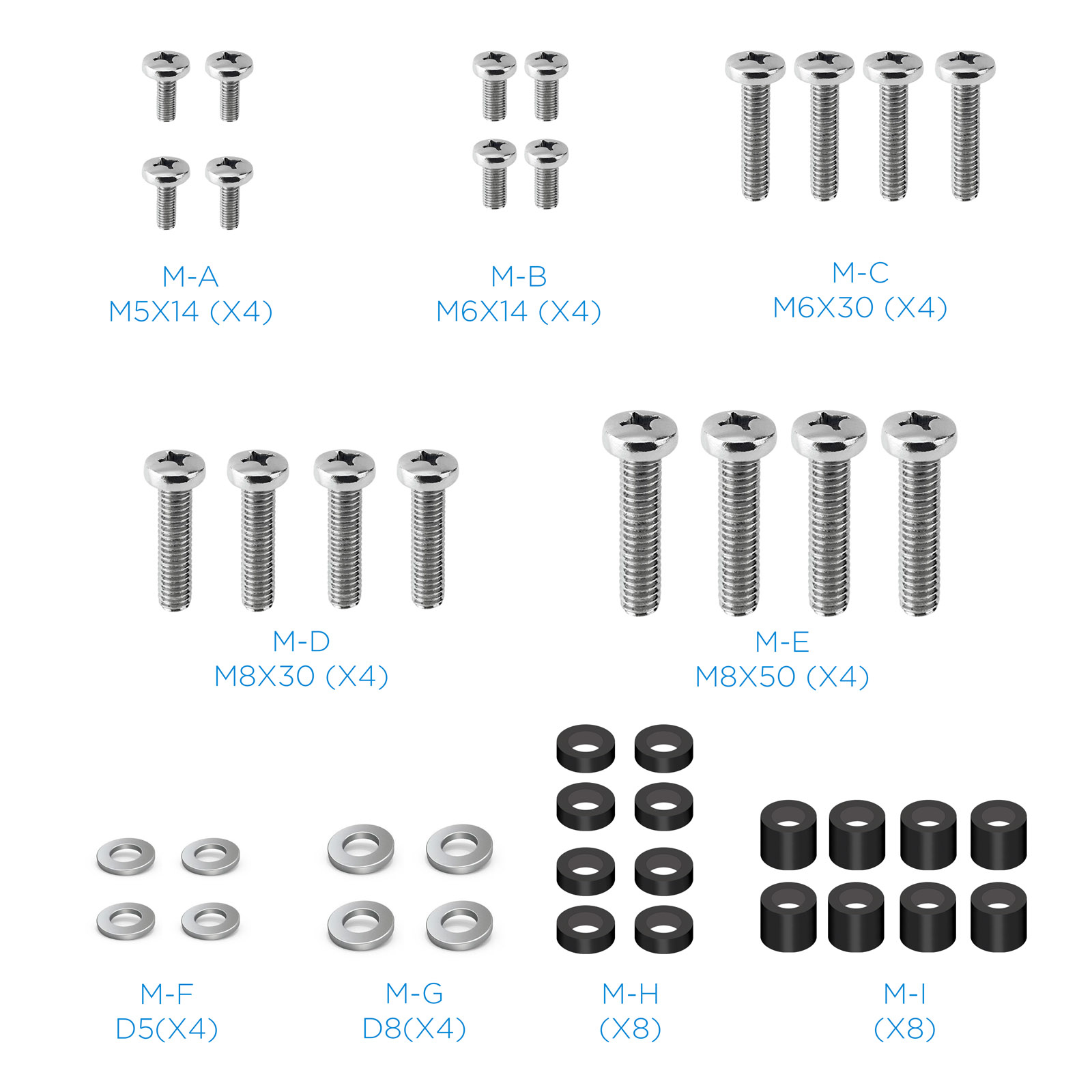 Tooq - Suporte de Tecto Tooq Tilt Rotação e Ajuste em Altura 23" a 55" Máx 20Kg