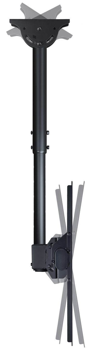 Tooq - Suporte de Tecto Tooq Tilt Giratório e Extensível 37" a 70" Max. 50kg Preto