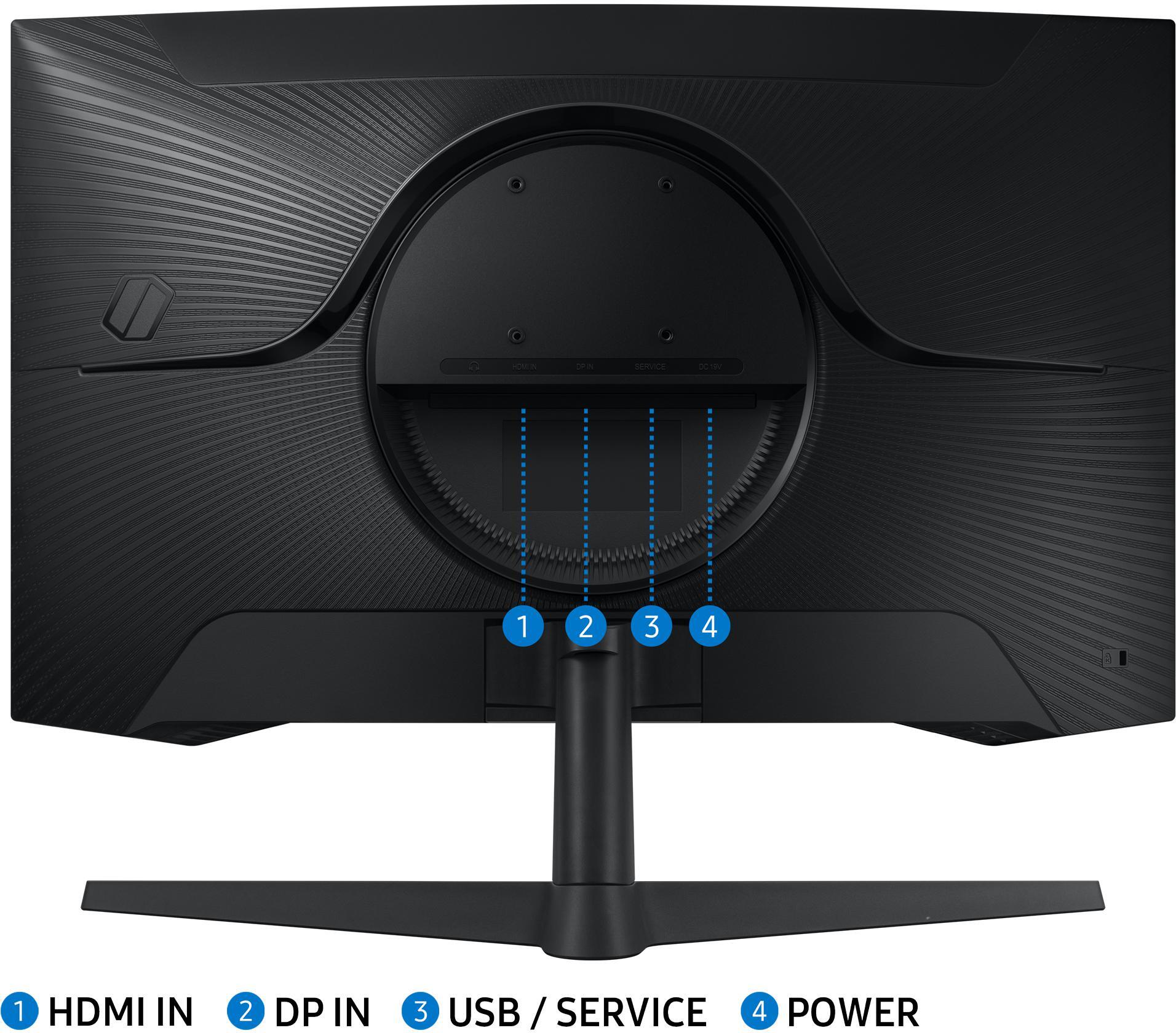 Samsung - Monitor Samsung Odyssey G5 27" G55C VA WQHD 165Hz 1ms FreeSync Premium