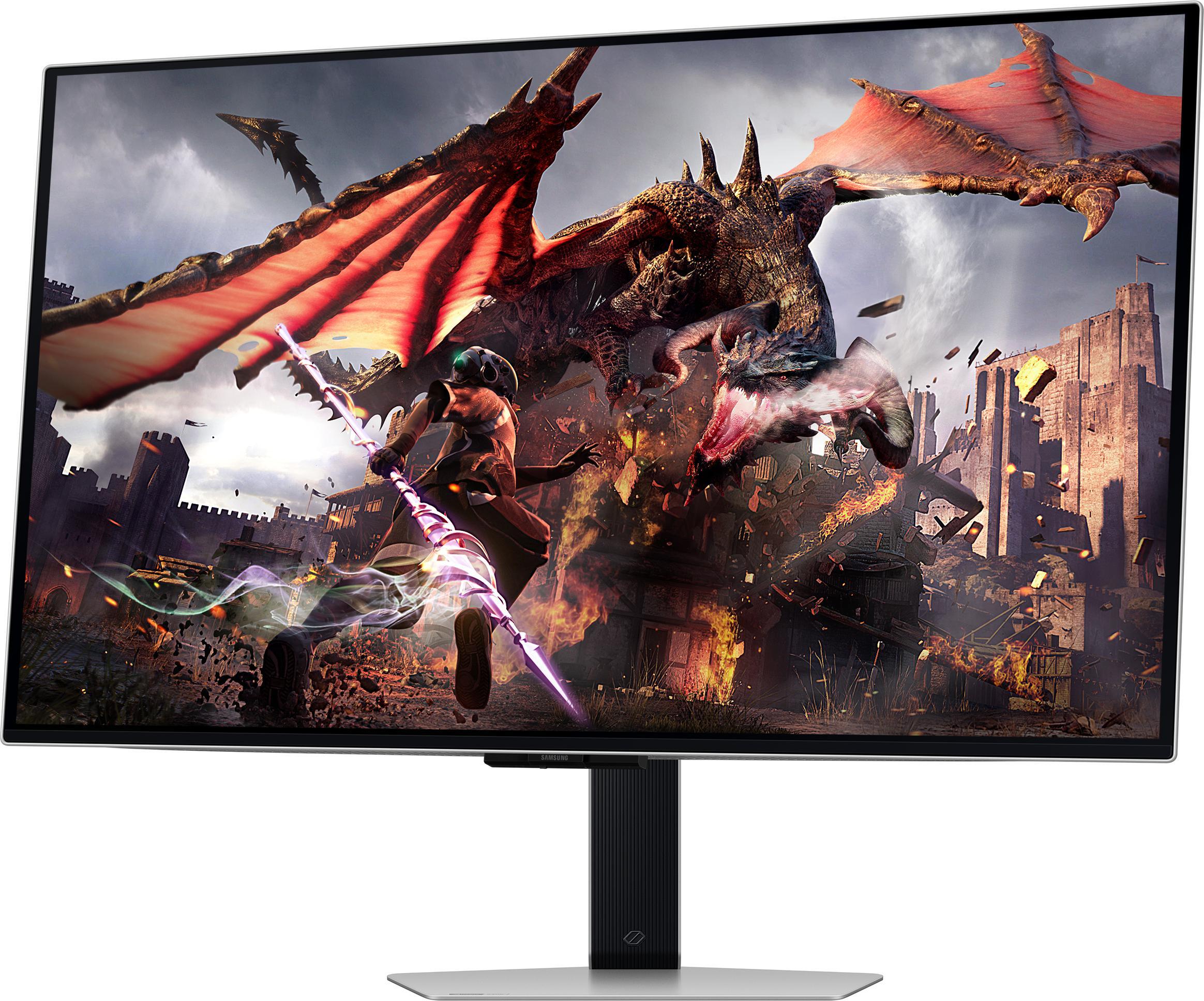 Samsung - Monitor Samsung Odyssey G8 32" G80SD OLED 4K 240Hz 0.03ms FreeSync Premium Pro G-Sync Compatible