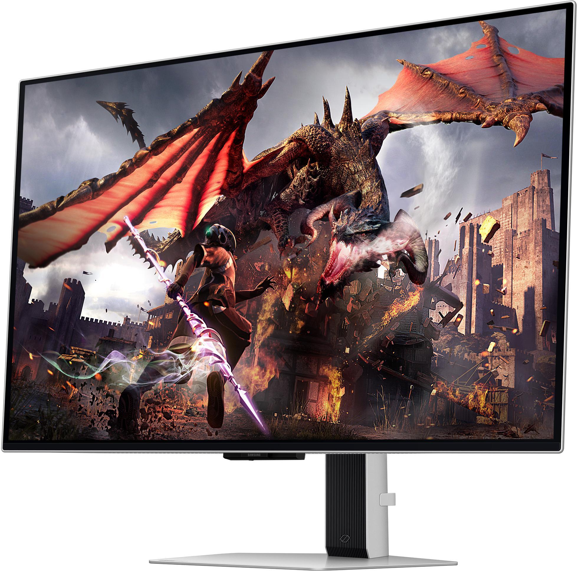 Samsung - Monitor Samsung Odyssey G8 32" G80SD OLED 4K 240Hz 0.03ms FreeSync Premium Pro G-Sync Compatible