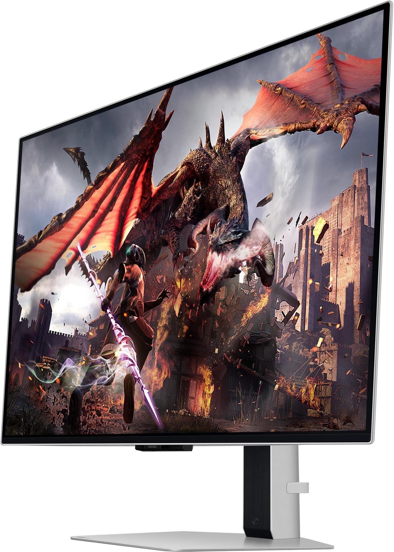 Samsung - Monitor Samsung Odyssey G8 32" G80SD OLED 4K 240Hz 0.03ms FreeSync Premium Pro G-Sync Compatible
