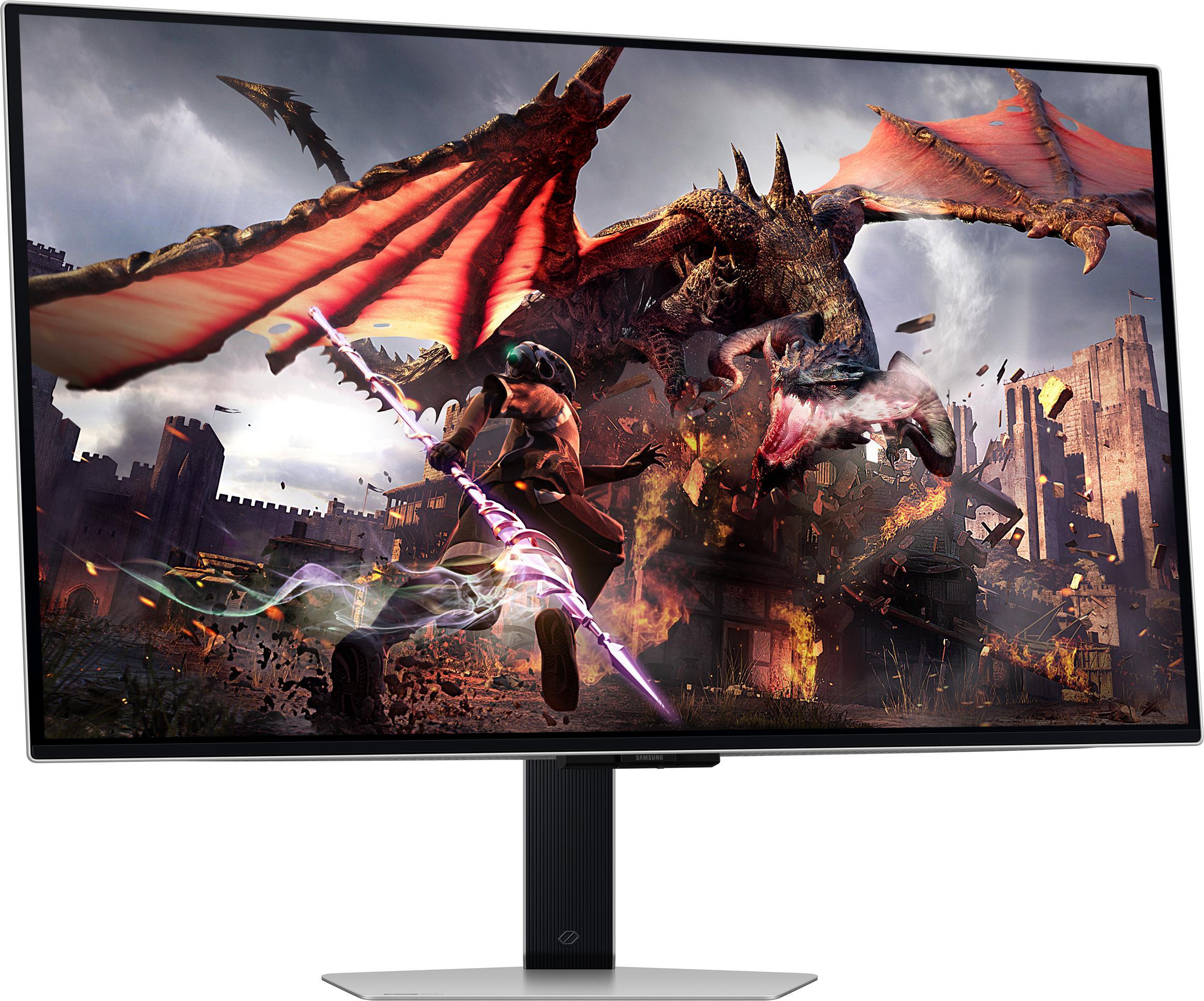 Samsung - Monitor Samsung Odyssey G8 32" G80SD OLED 4K 240Hz 0.03ms FreeSync Premium Pro G-Sync Compatible