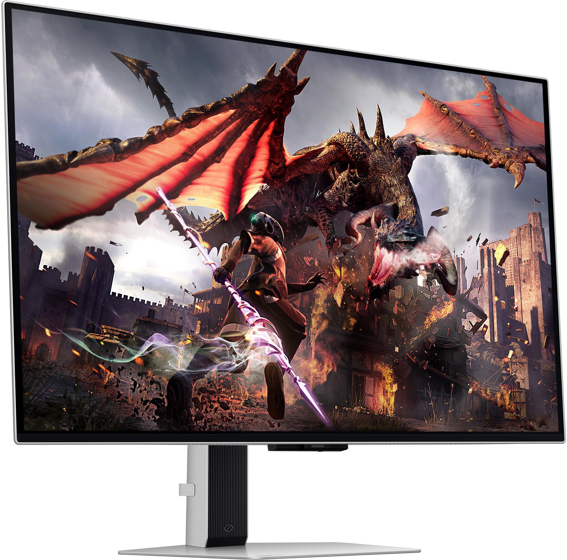 Samsung - Monitor Samsung Odyssey G8 32" G80SD OLED 4K 240Hz 0.03ms FreeSync Premium Pro G-Sync Compatible