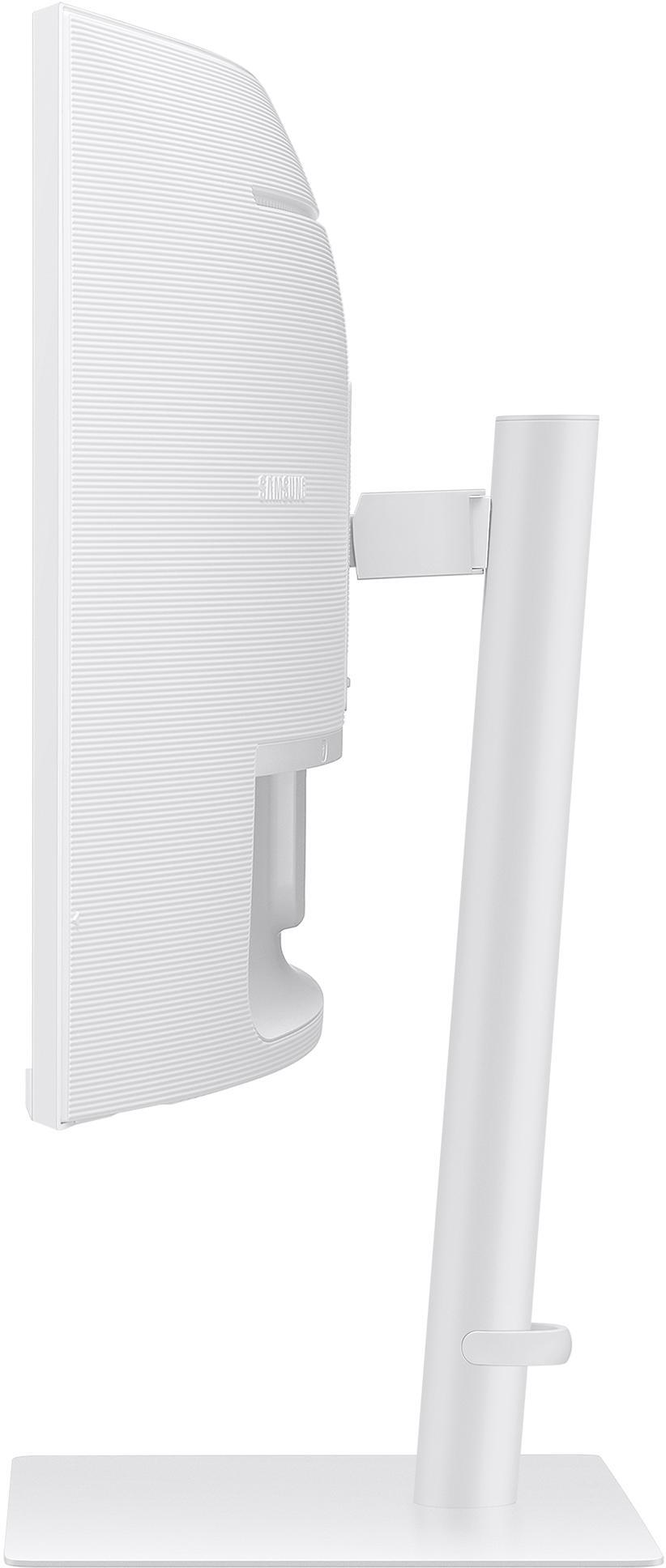 Samsung - Monitor Curvo Samsung ViewFinity S6 34" S65TC VA UWQHD 100Hz FreeSync Thunderbolt 4 KVM Branco