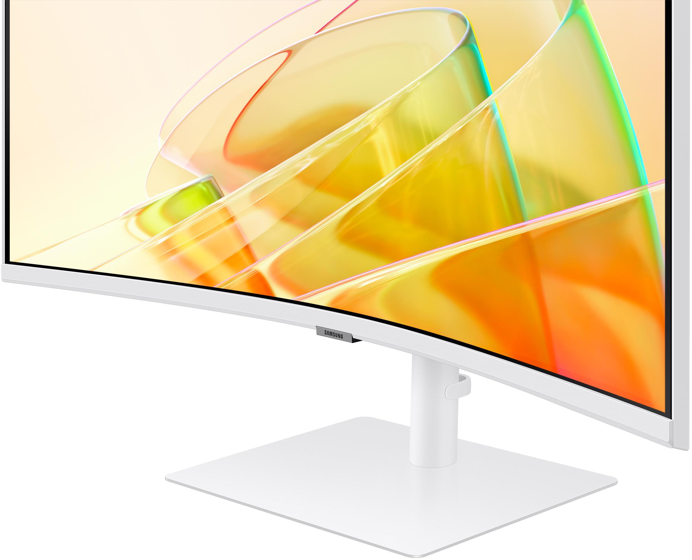 Samsung - Monitor Curvo Samsung ViewFinity S6 34" S65TC VA UWQHD 100Hz FreeSync Thunderbolt 4 KVM Branco