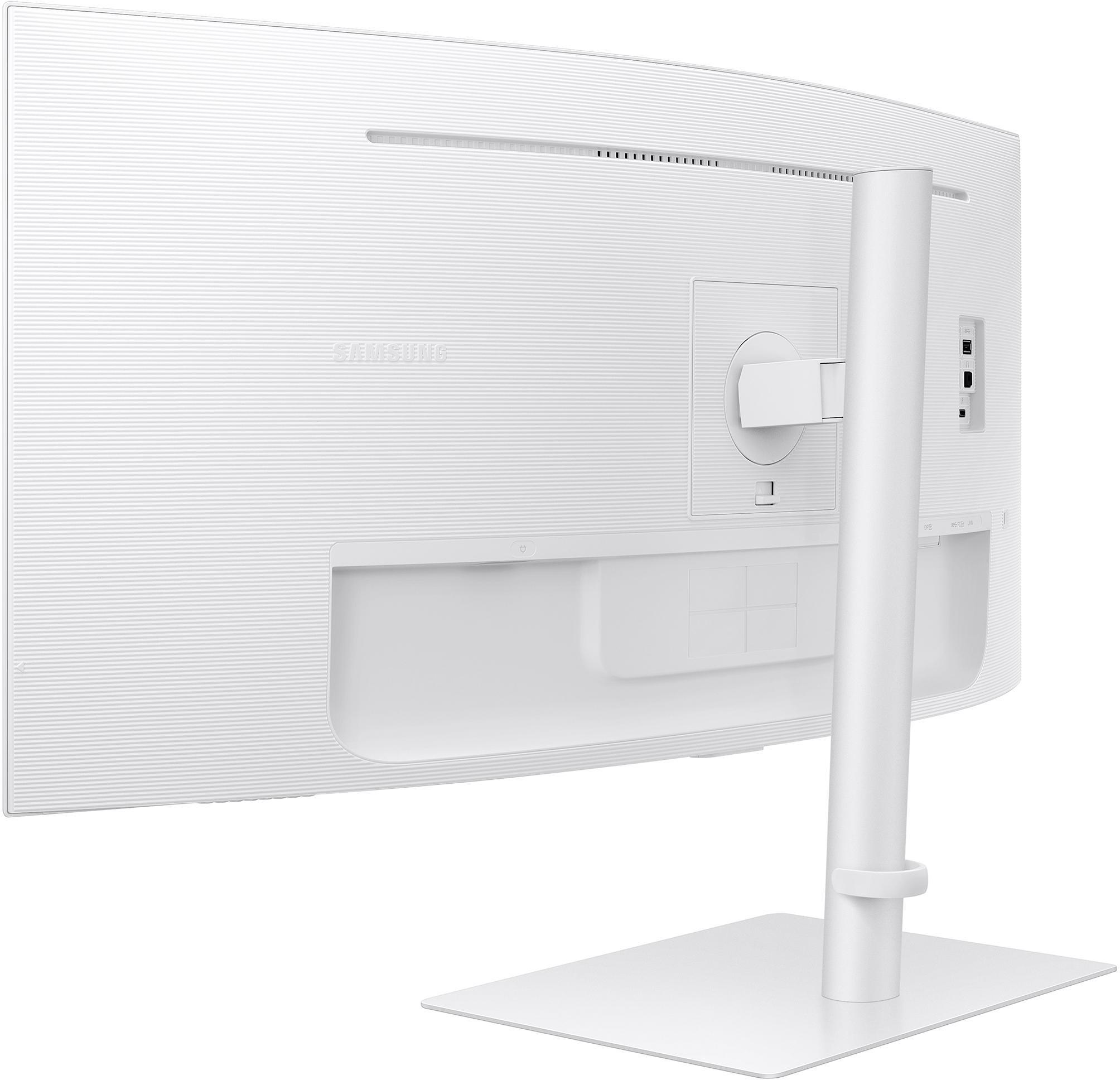 Samsung - Monitor Curvo Samsung ViewFinity S6 34" S65TC VA UWQHD 100Hz FreeSync Thunderbolt 4 KVM Branco