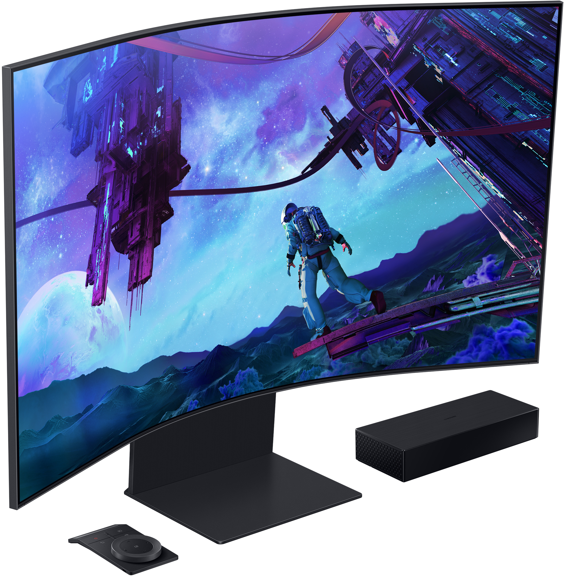 Samsung - Monitor Curvo Samsung Odissey G9 Ark 54.6" VA 4K 165Hz 1ms FreeSync Premium Pro