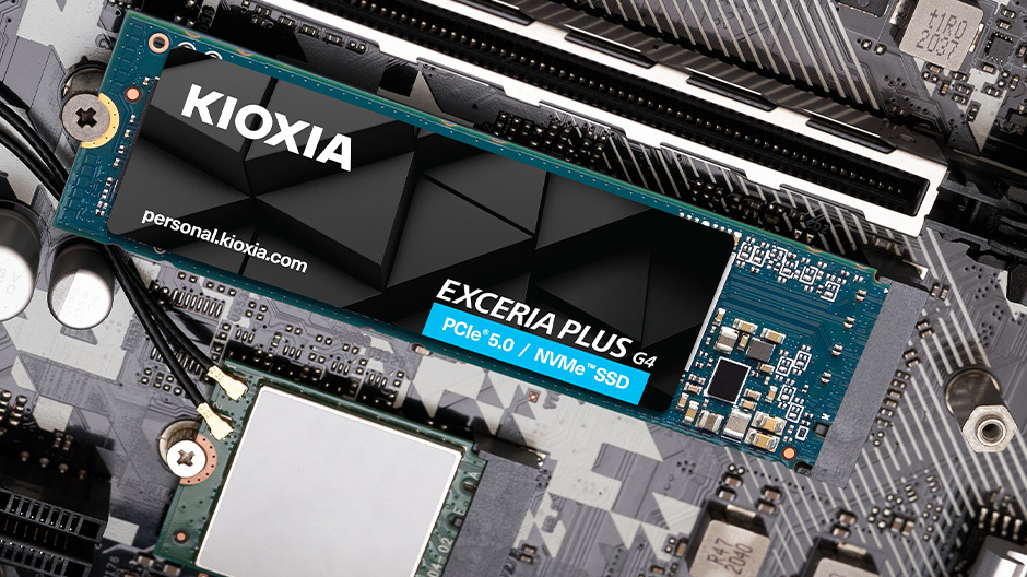 Kioxia - SSD Kioxia Exceria Plus G4 1TB M.2 NVMe Gen 5 PCIe 5.0 (10000MB/s/7900MB/s)
