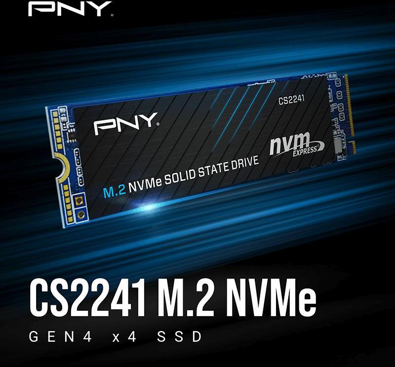 PNY - SSD PNY CS2241 1TB Gen4 M.2 NVMe (5100/3200MB/s)