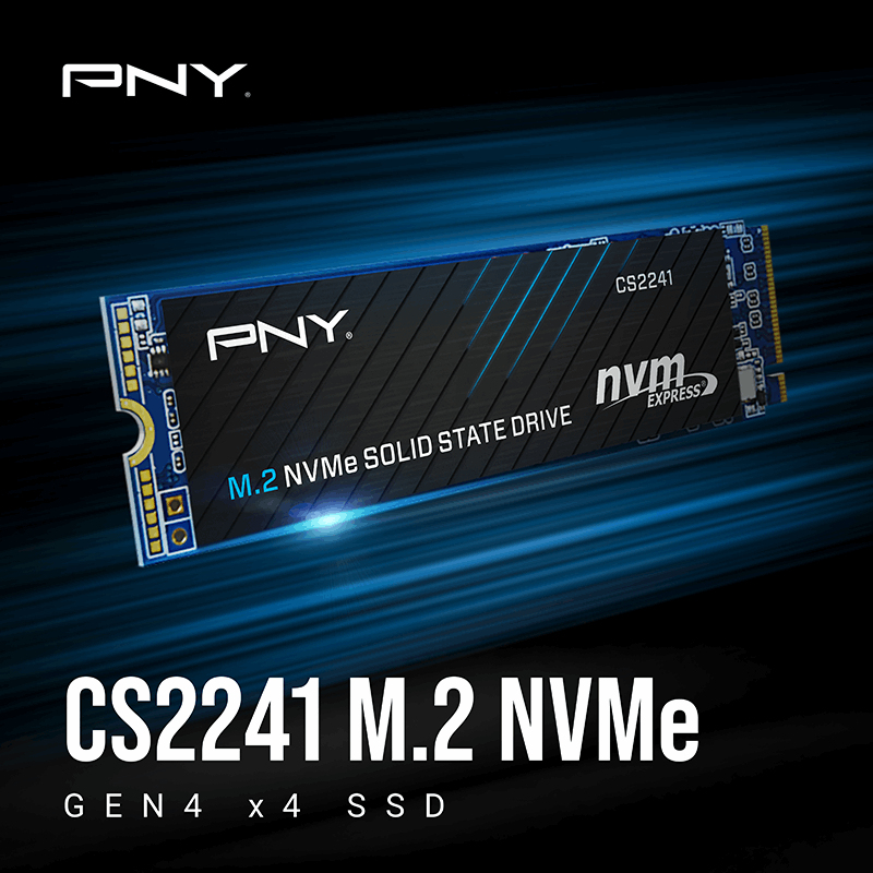 PNY - SSD PNY CS2241 4TB Gen4 M.2 NVMe (5000/4200MB/s)