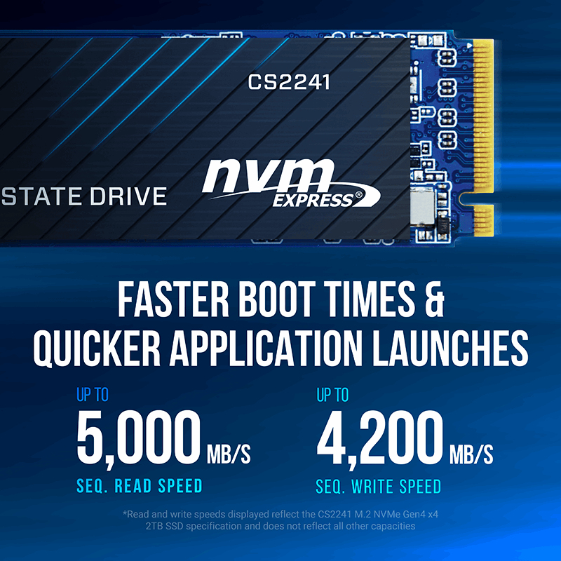 PNY - SSD PNY CS2241 4TB Gen4 M.2 NVMe (5000/4200MB/s)