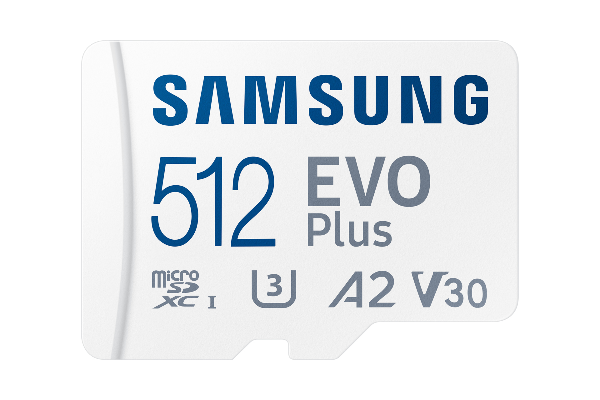 Picture of Picture of Cartão Samsung EVO Plus MicroSDXC UHS-I C10 U3 V30 512GB A2 + Adaptador SD