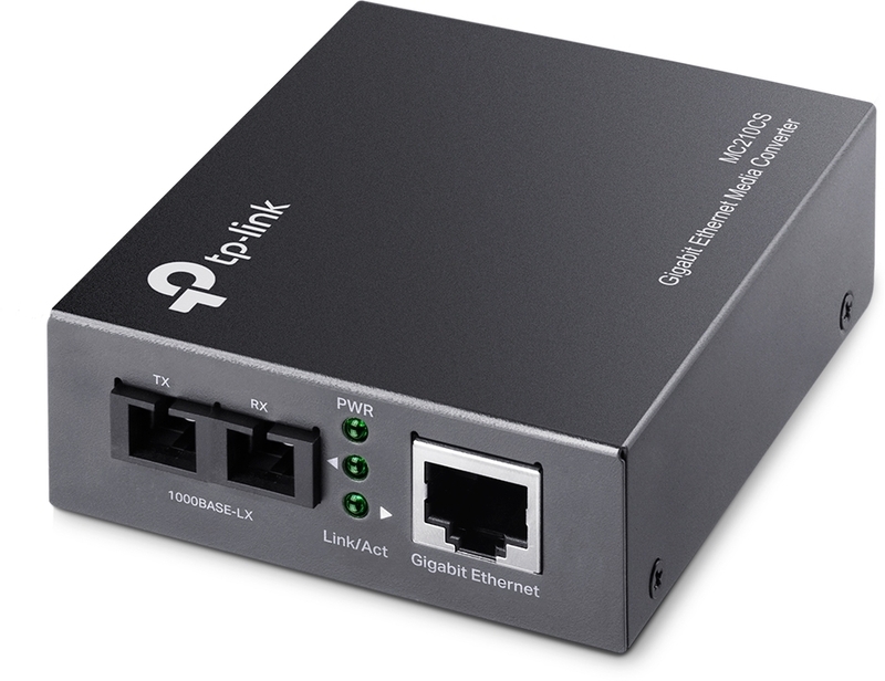 TP-Link - Conversor Fibra TP-Link MC210CS Media Converter Gigabit Single-Mode