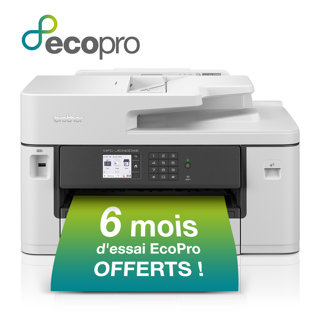 Brother - Impressora Multifunções a Jato de Tinta Brother MFC-J5340DWE A3 WiFi