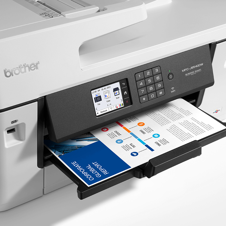 Brother - Impressora Multifunções a Jato de Tinta Brother MFC-J6540DWE A3 WiFi