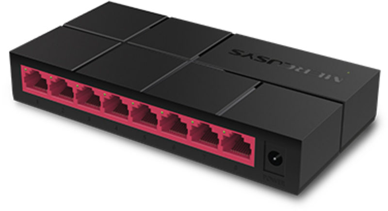mercusys - Switch SOHO Mercusys MS108G Mini 8 Portas 10/100/1000 Mbps Plug and Play UnManaged