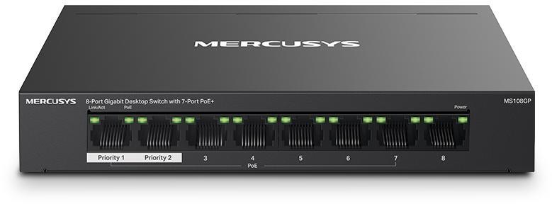 Picture of Picture of Switch SOHO Mercusys MS108GP 8 Portas Gigabit UnManaged PoE+