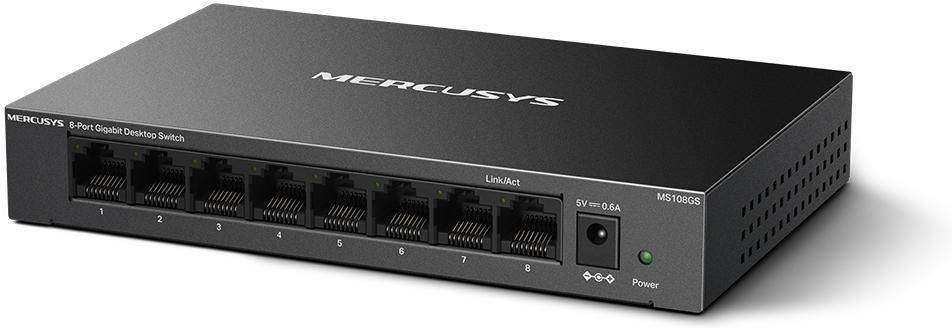 mercusys - Switch SOHO Mercusys MS108GS 8 Portas Gigabit UnManaged