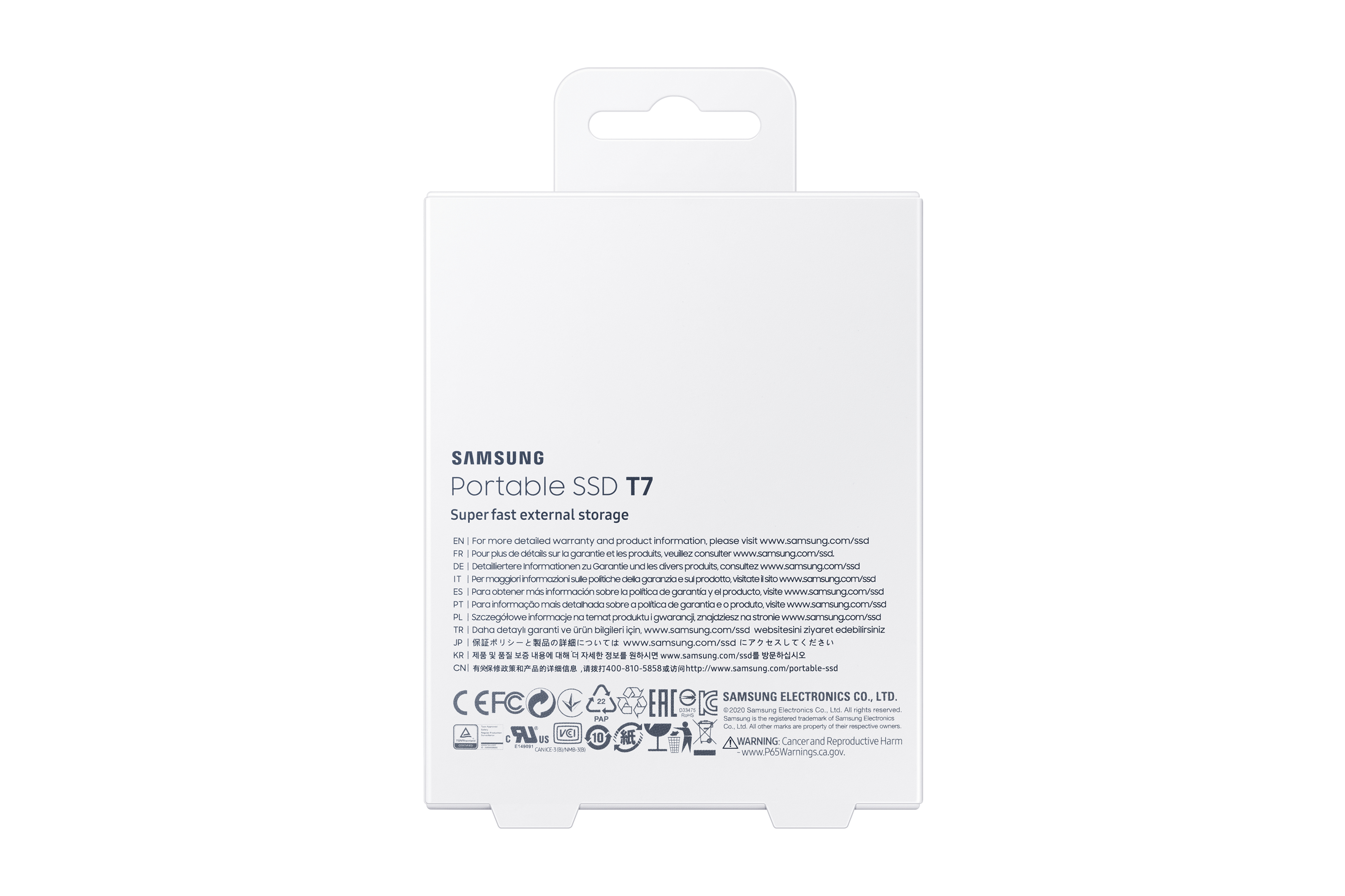 Samsung - SSD Externo Samsung T7 2TB USB3.2 Gen2 Preto (1050/1000MB/s)