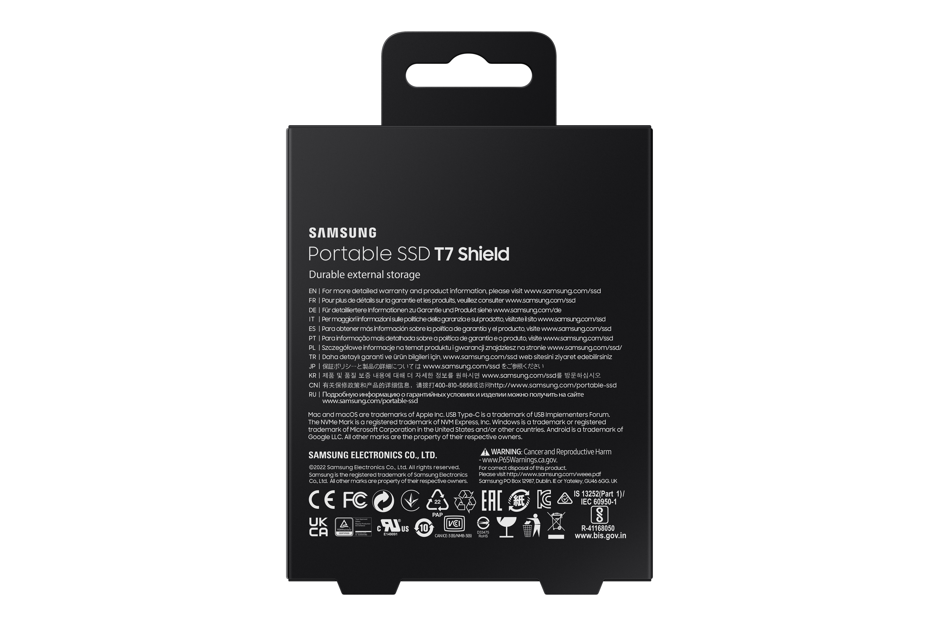 Samsung - SSD Externo Samsung T7 Shield 4TB USB3.2 Gen2 Preto (1050/1000MB/s)
