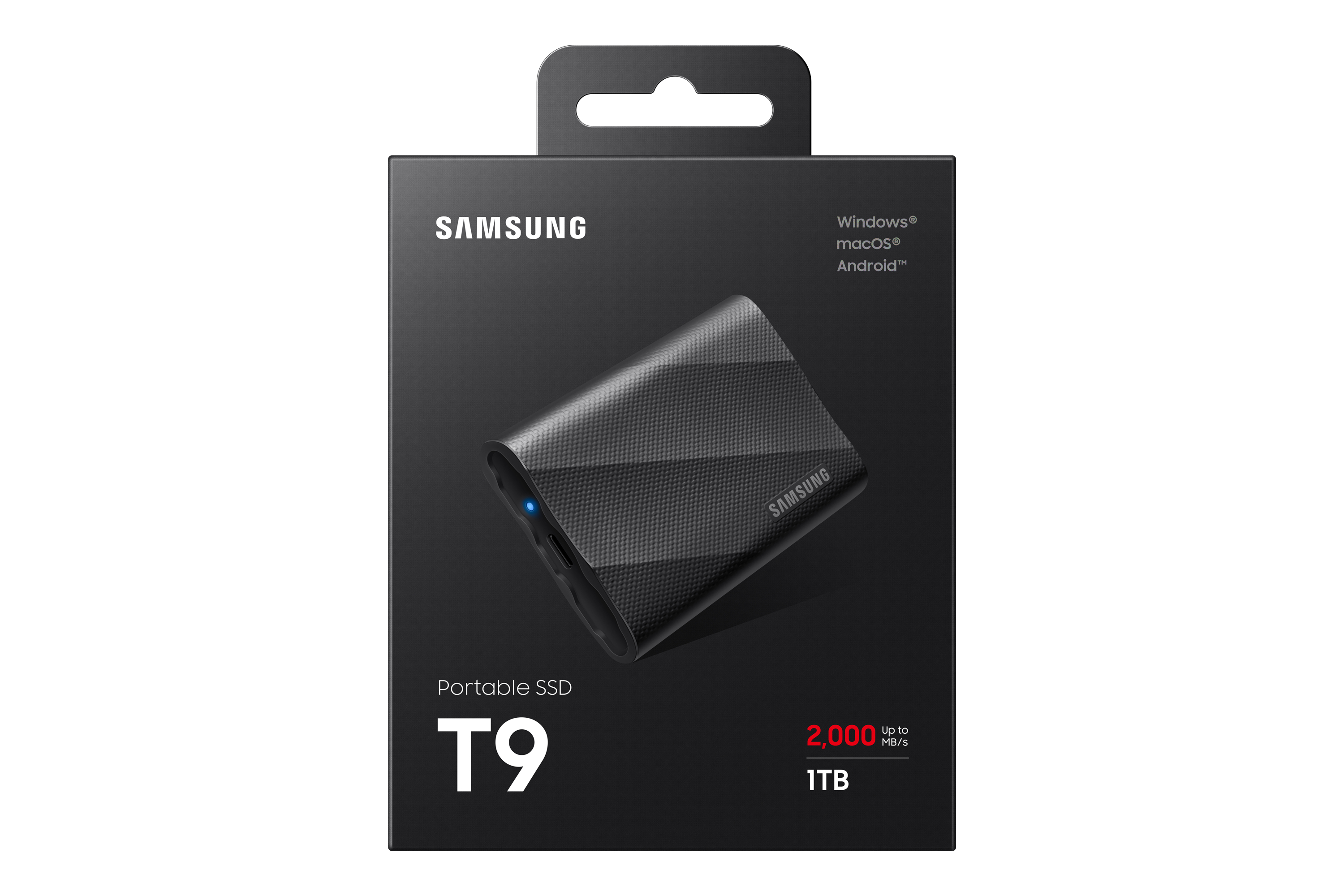 Samsung - SSD Externo Samsung Portable T9 1TB USB3.2 Gen2 Preto (2000/1950MB/s)