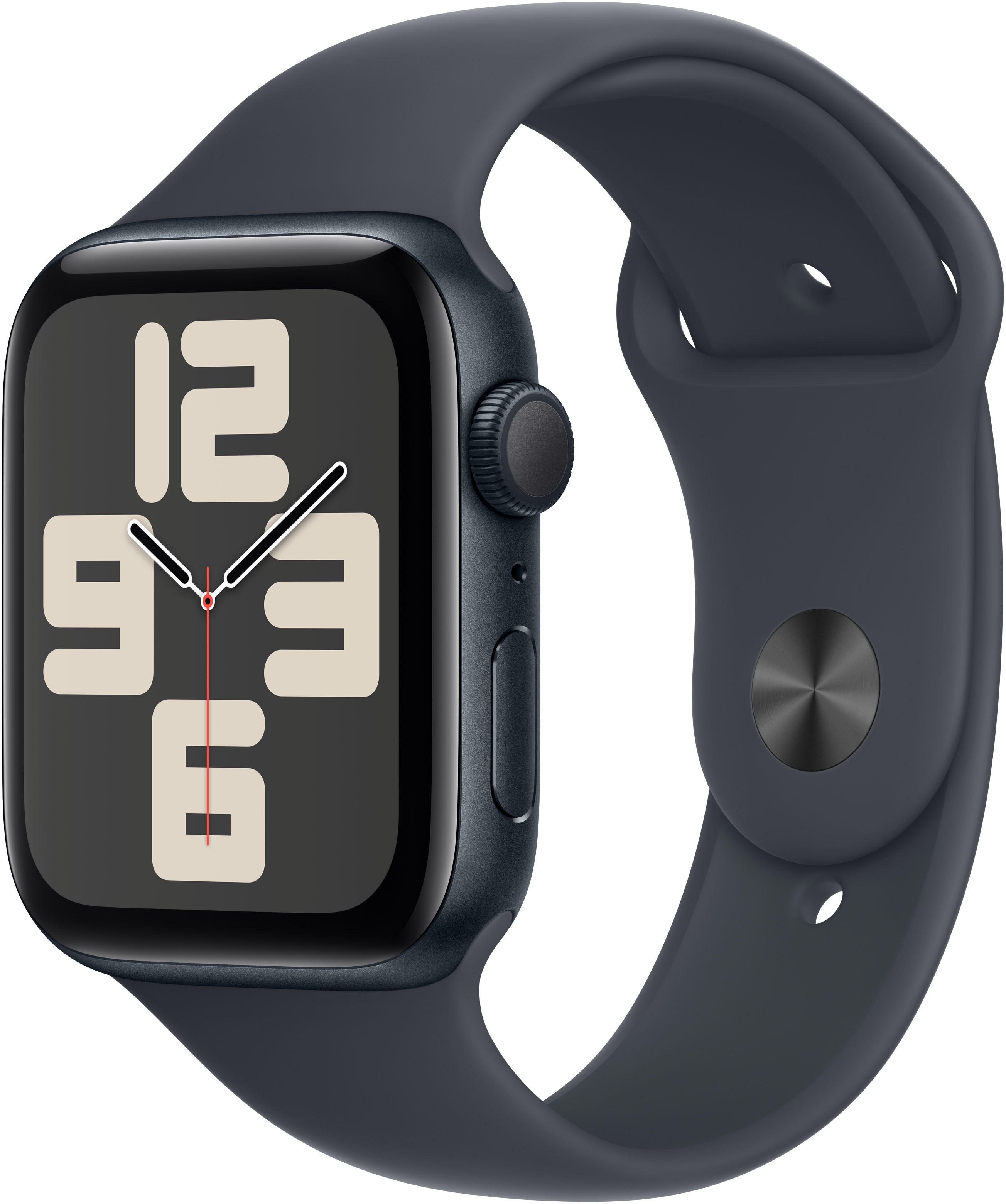 Apple - Smartwatch Apple Watch SE (2024) GPS 44mm Alumínio Meia-noite c/ Bracelete Desportiva Meia-noite - M/L