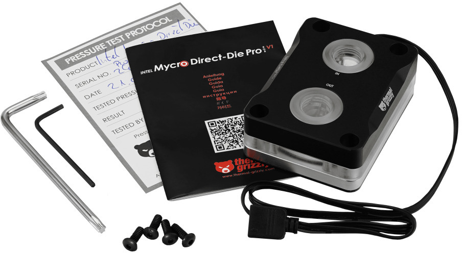 Thermal Grizzly - Bloco Thermal Grizzly Mycro Direct-Die Pro RGB V1 Intel 1700