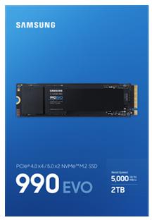 Samsung - SSD Samsung 990 EVO 2TB Gen4 M.2 NVMe (5000/4200MB/s)