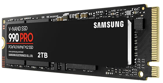 Samsung - SSD Samsung 990 PRO 2TB Gen4 M.2 NVMe (7450/6900MB/s)